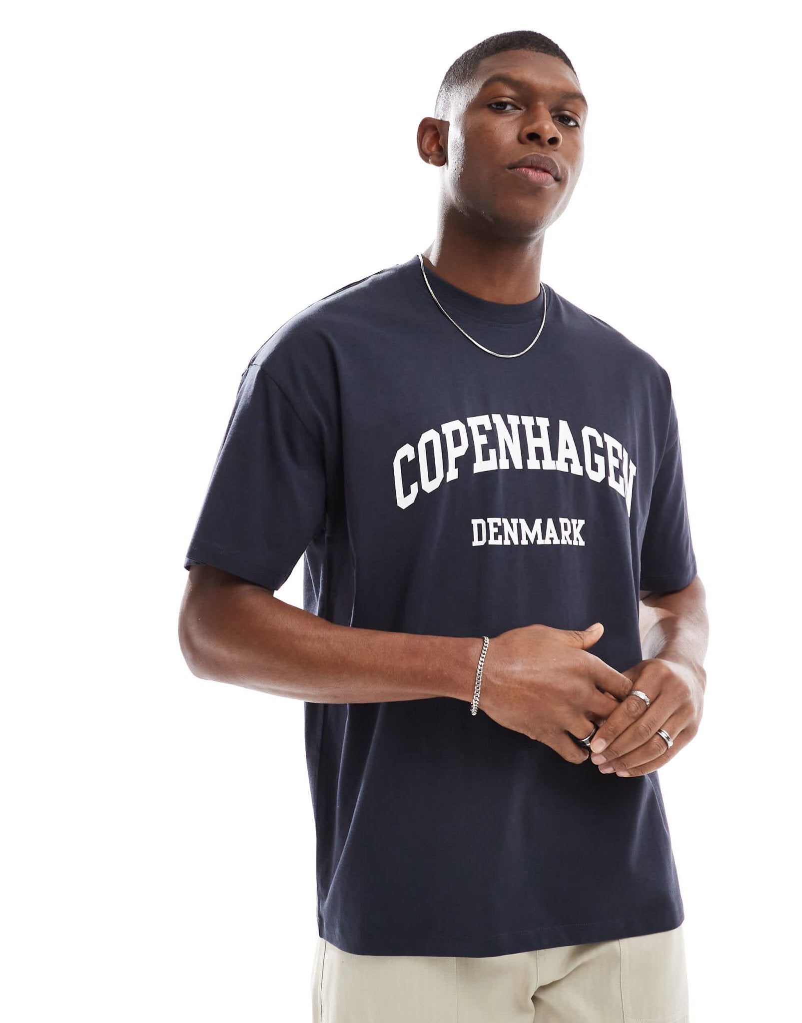 New Look copenhagen t-shirt in navy - ASOS Sample Sale EU Store