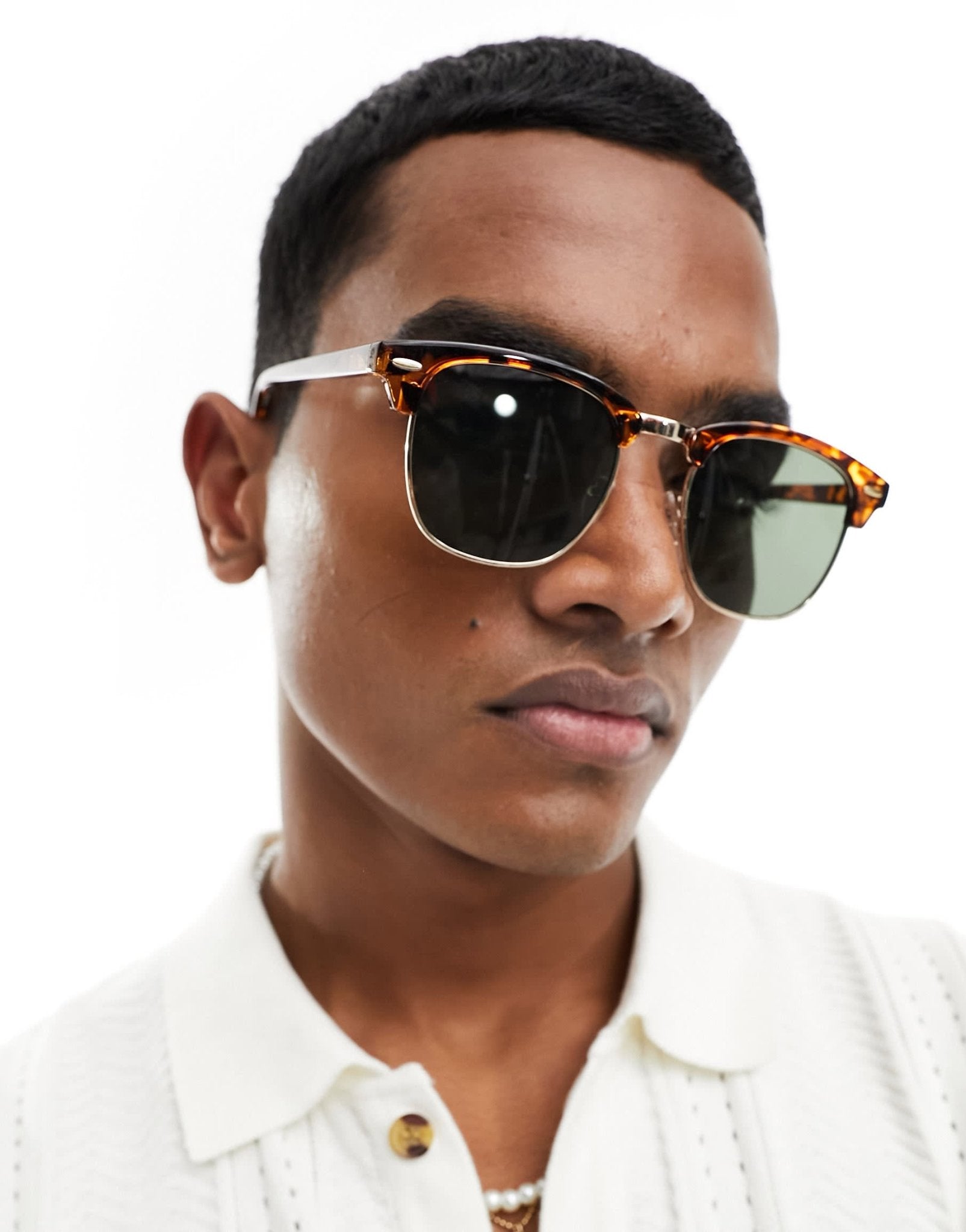 New Look core club patterned sunglasses in brown - ASOS Sample Sale EU Store