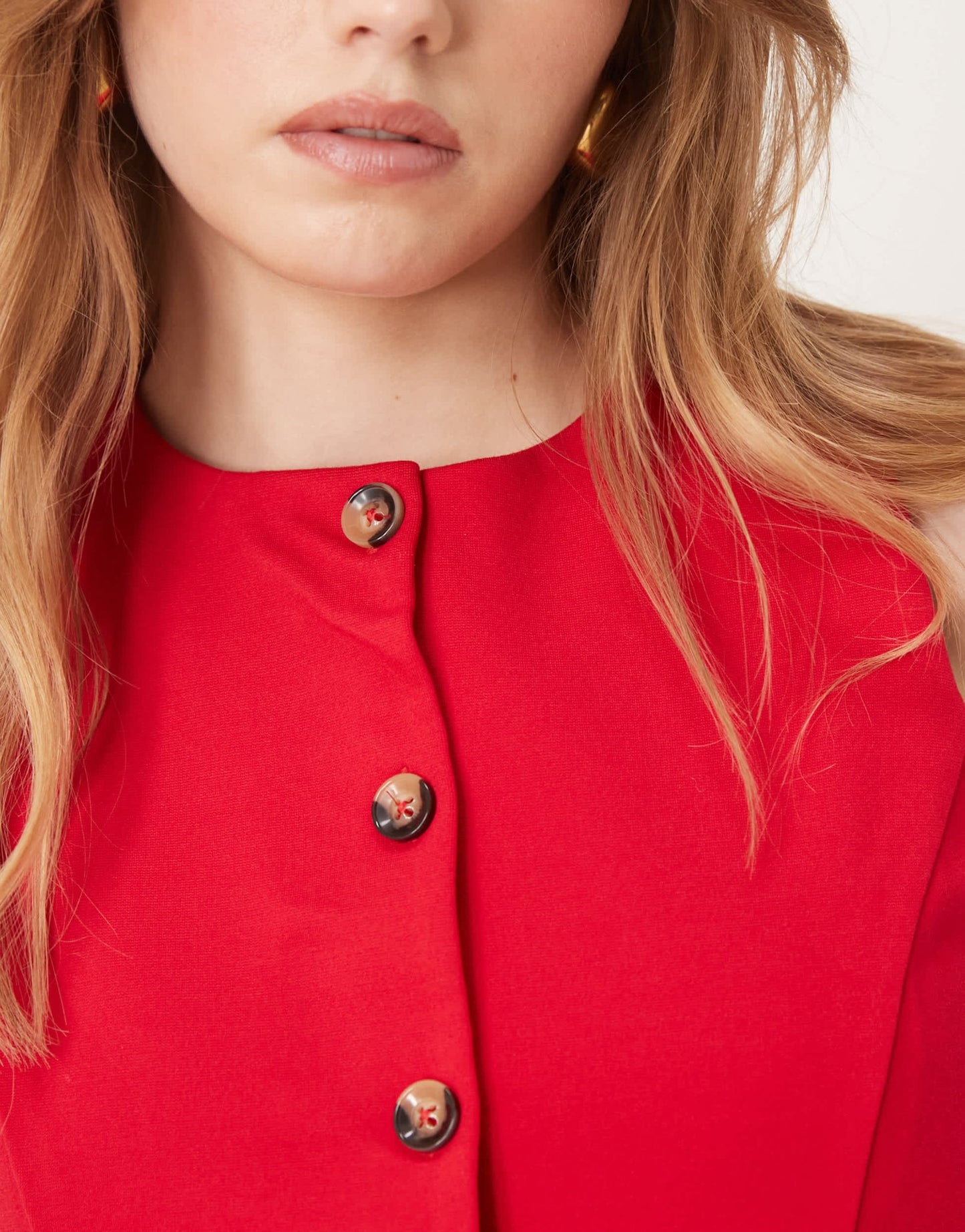 New Look crew neck waistcoat in red - ASOS Sample Sale EU Store