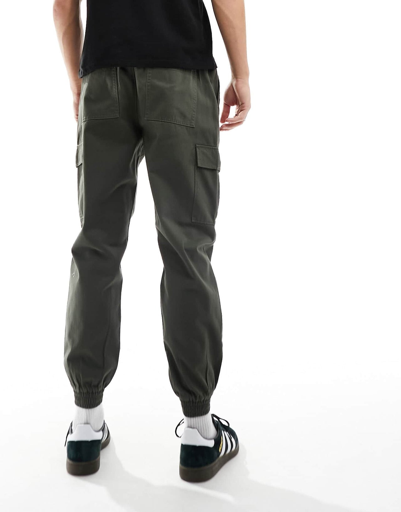 New Look cuffed cargo trouser in khaki - ASOS Sample Sale EU Store