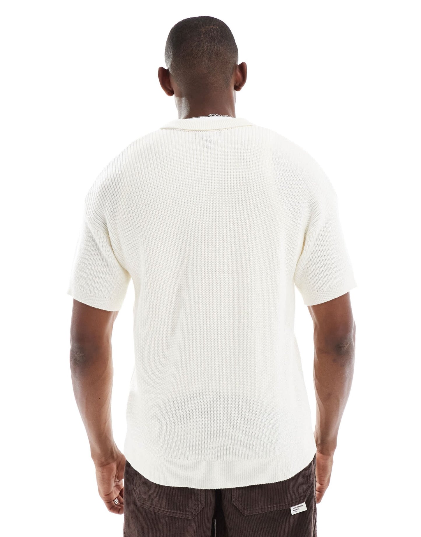 New Look knitted shirt in cream - ASOS Sample Sale EU Store