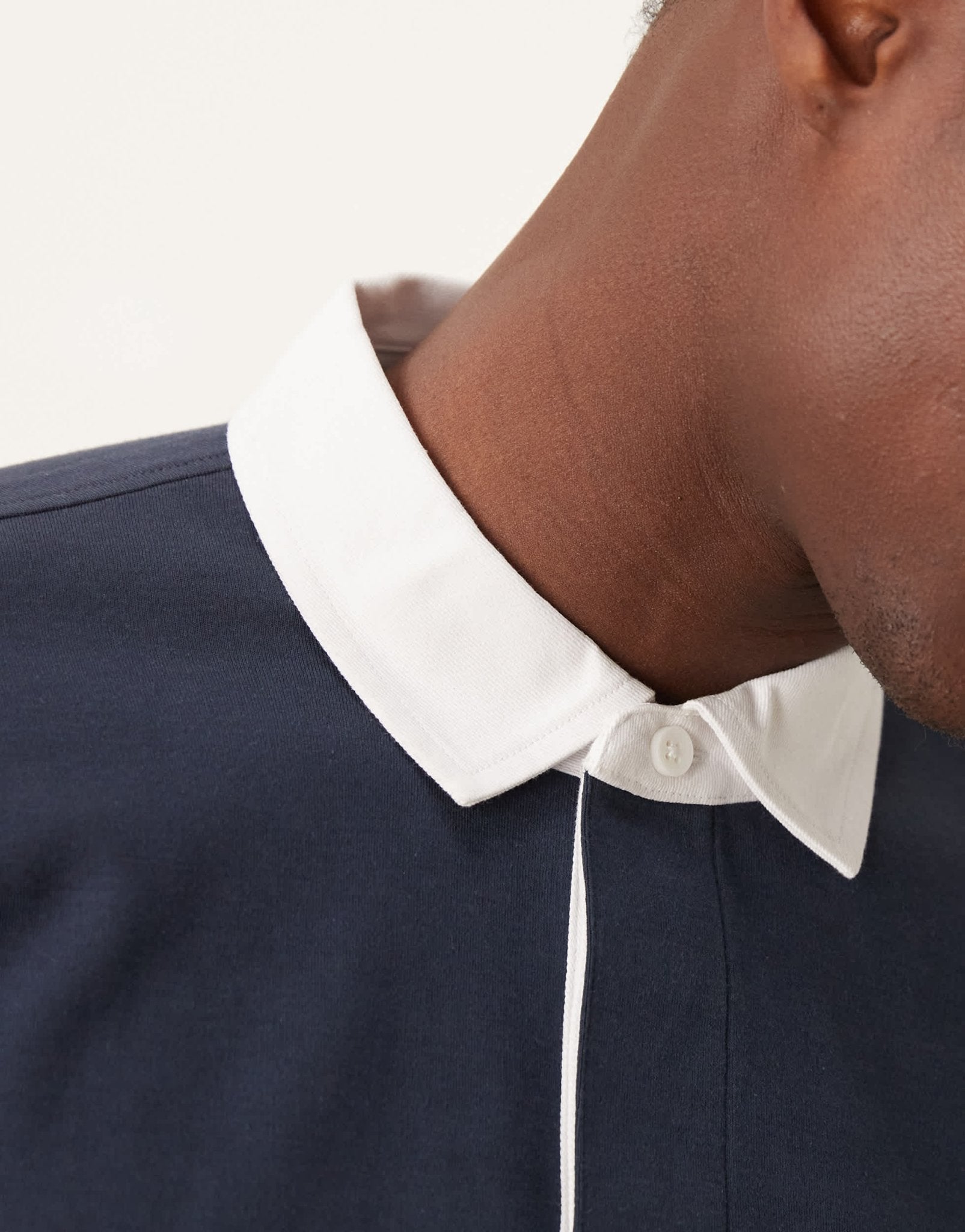 New Look long sleeve rugby polo shirt co - ord in navy - ASOS Sample Sale EU Store