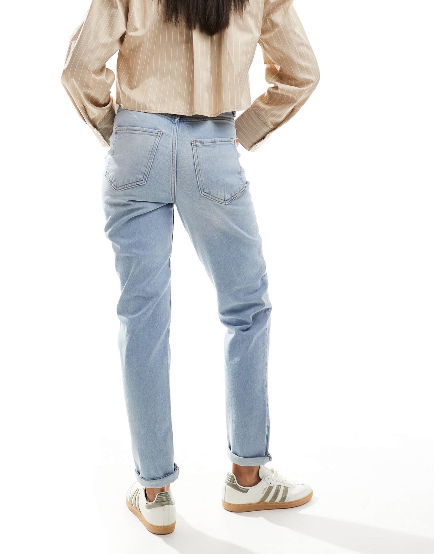 New Look Merlot mom jeans in light blue - ASOS Sample Sale EU Store