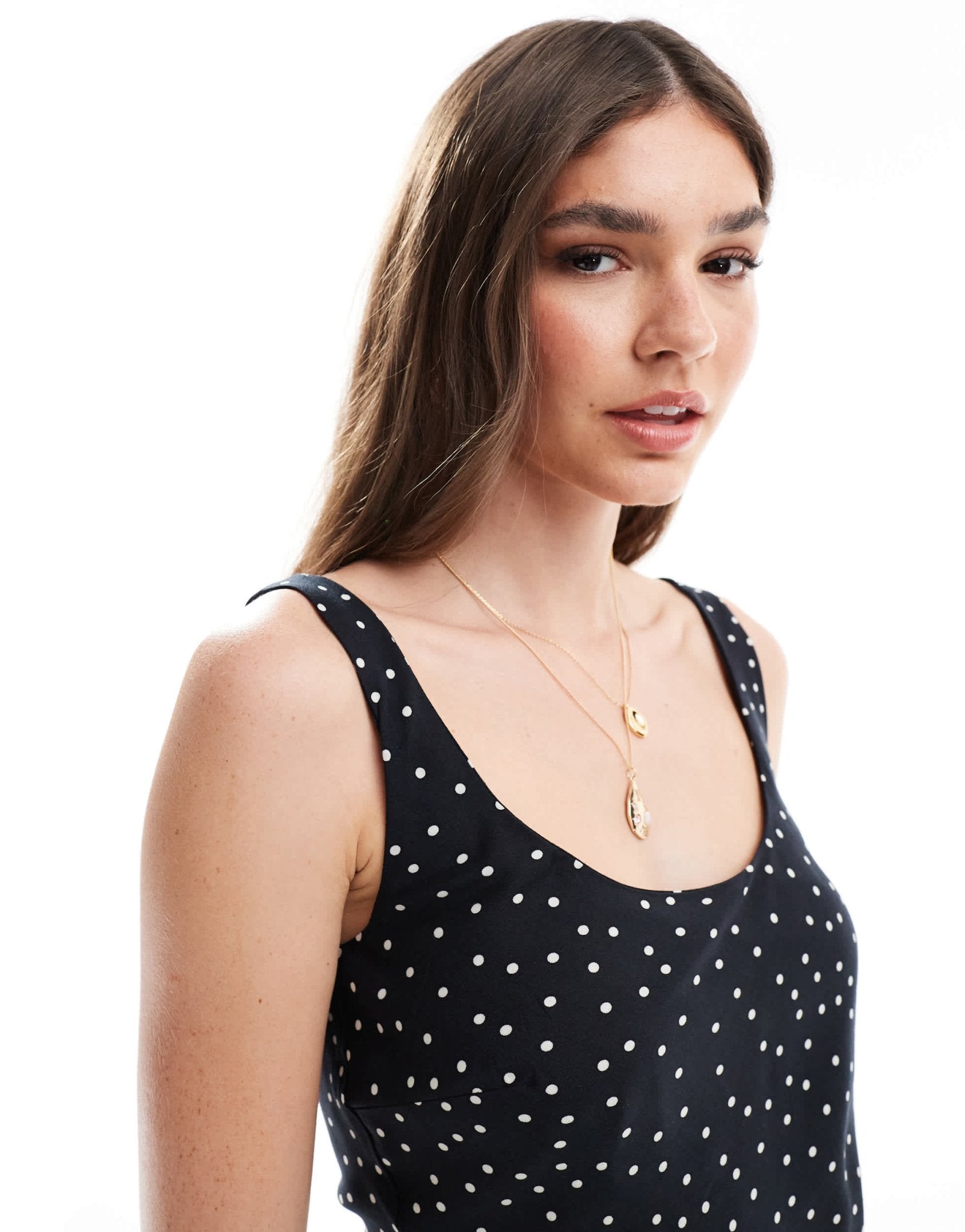 New Look mini slip dress in black polka dot - ASOS Sample Sale EU Store