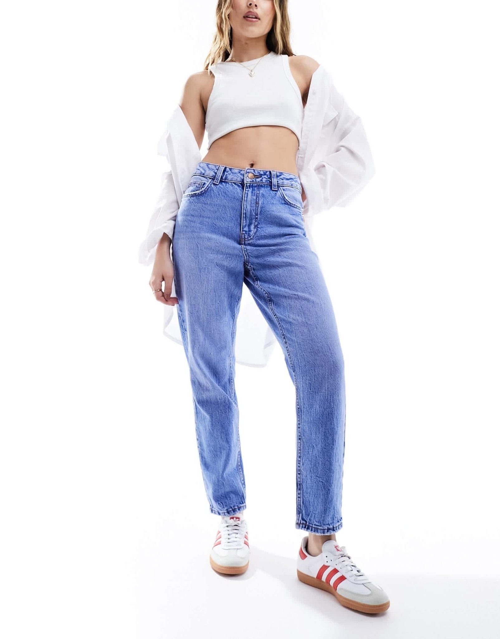 New Look mom jean in blue - ASOS Sample Sale EU Store
