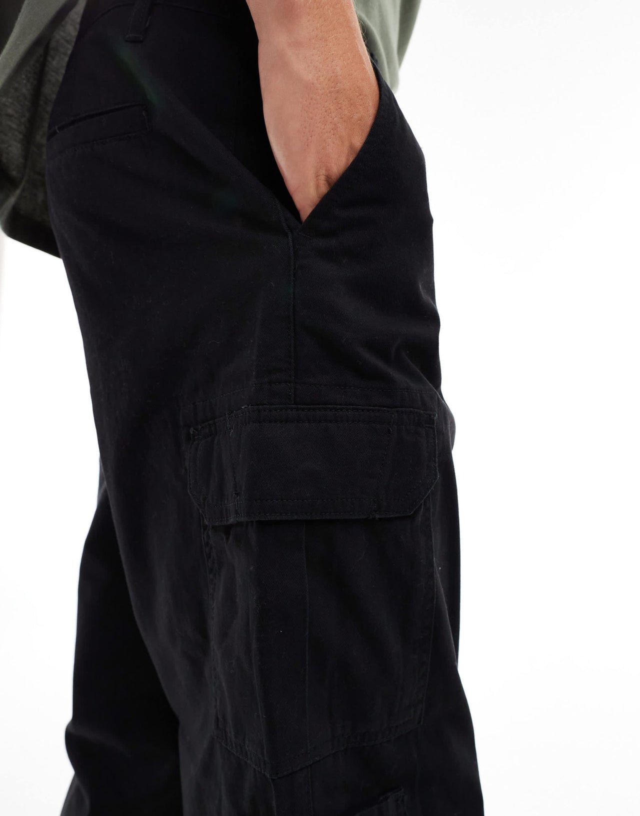 New Look relaxed cargo trouser in black - ASOS Sample Sale EU Store