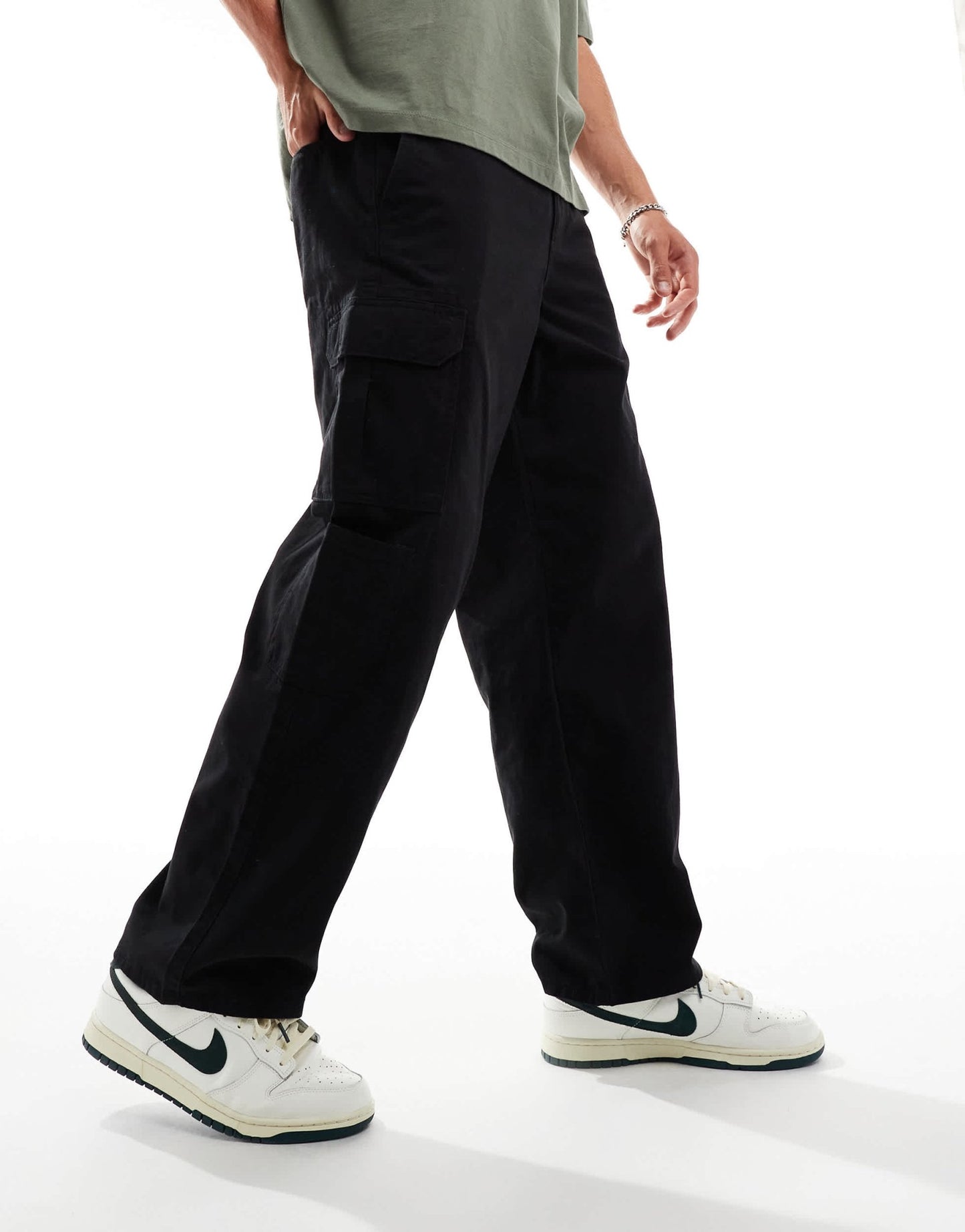 New Look relaxed cargo trouser in black - ASOS Sample Sale EU Store