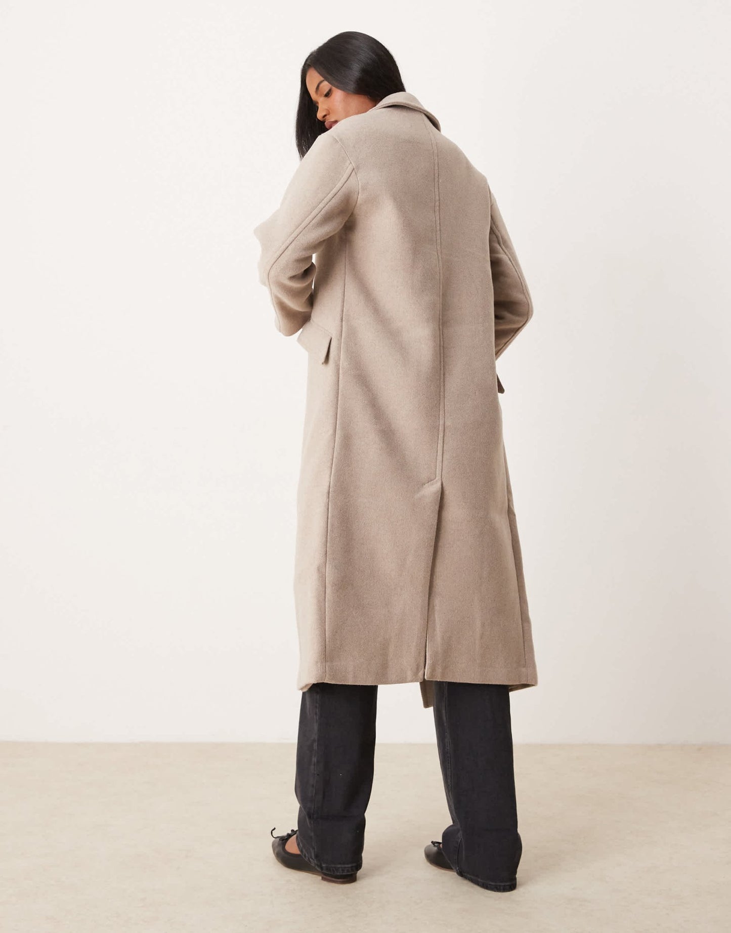 New Look relaxed formal coat in mink - ASOS Sample Sale EU Store