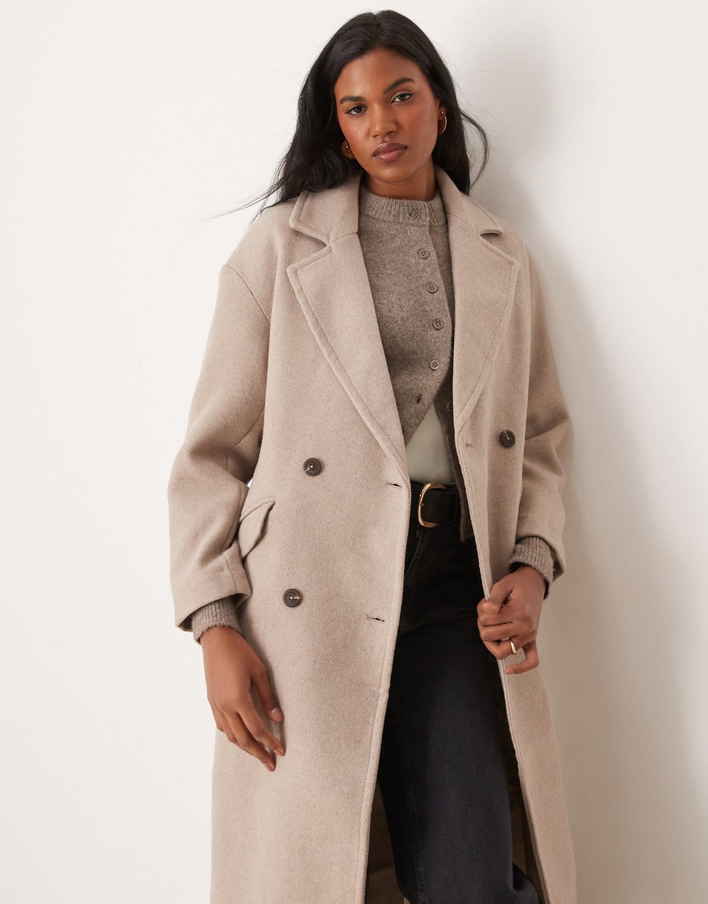 New Look relaxed formal coat in mink - ASOS Sample Sale EU Store