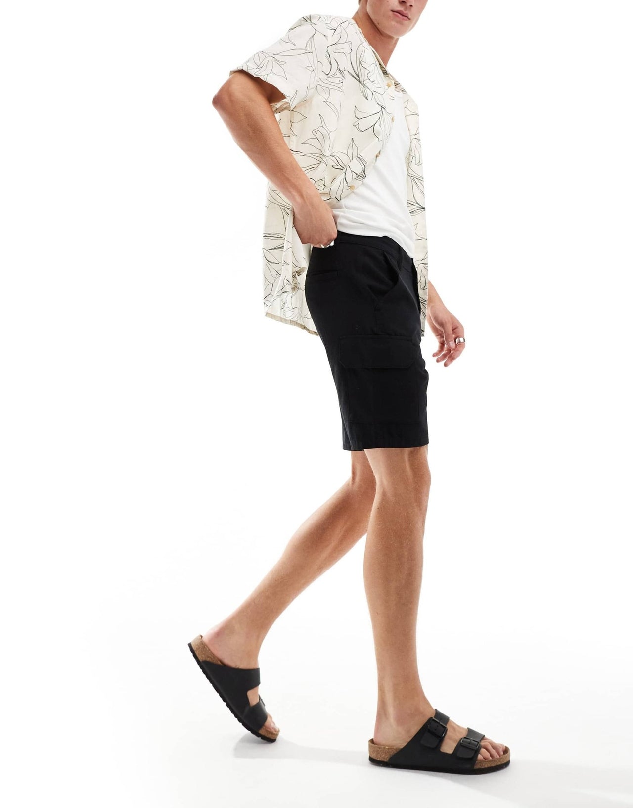 New Look seersucker shorts in black - ASOS Sample Sale EU Store