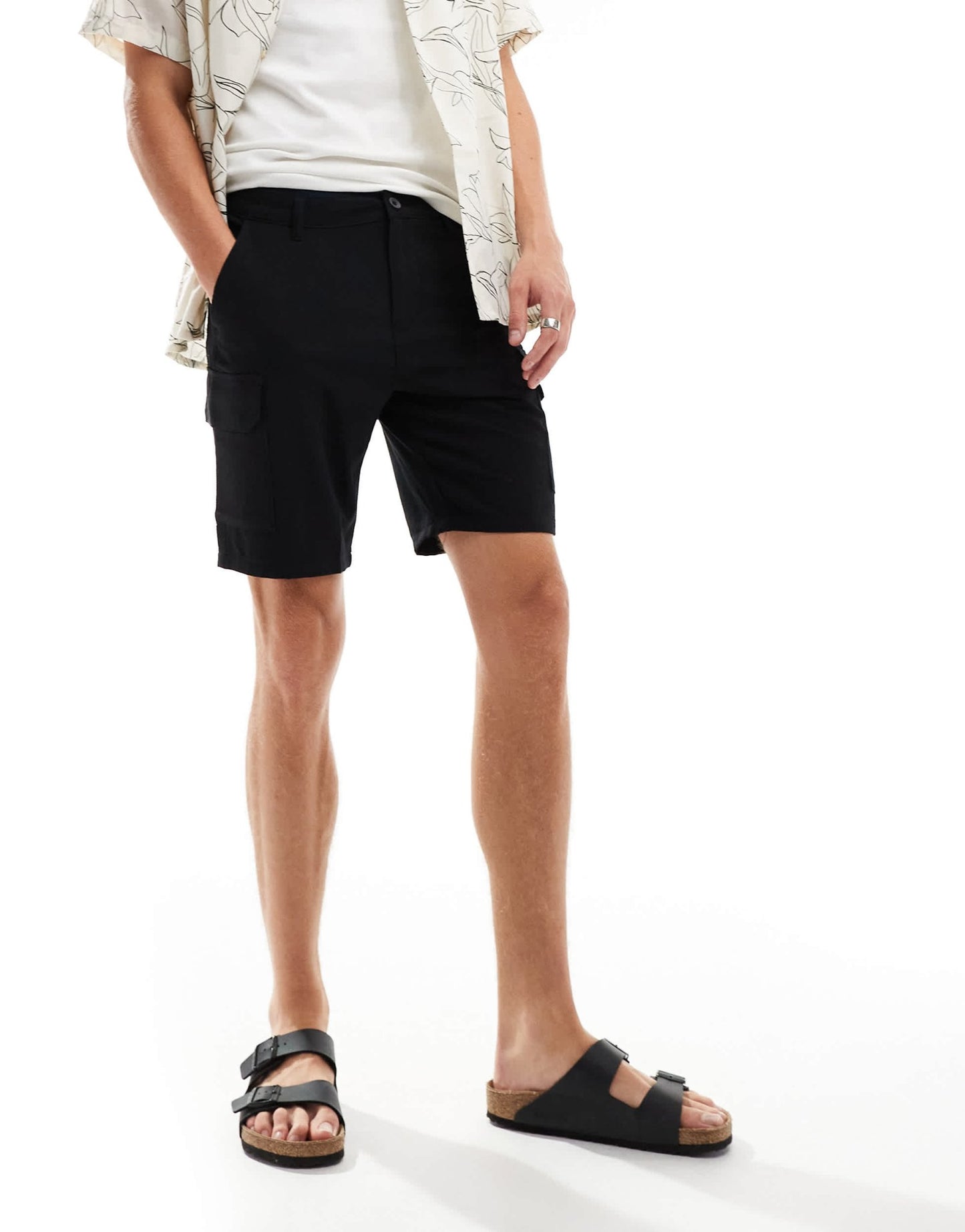 New Look seersucker shorts in black - ASOS Sample Sale EU Store