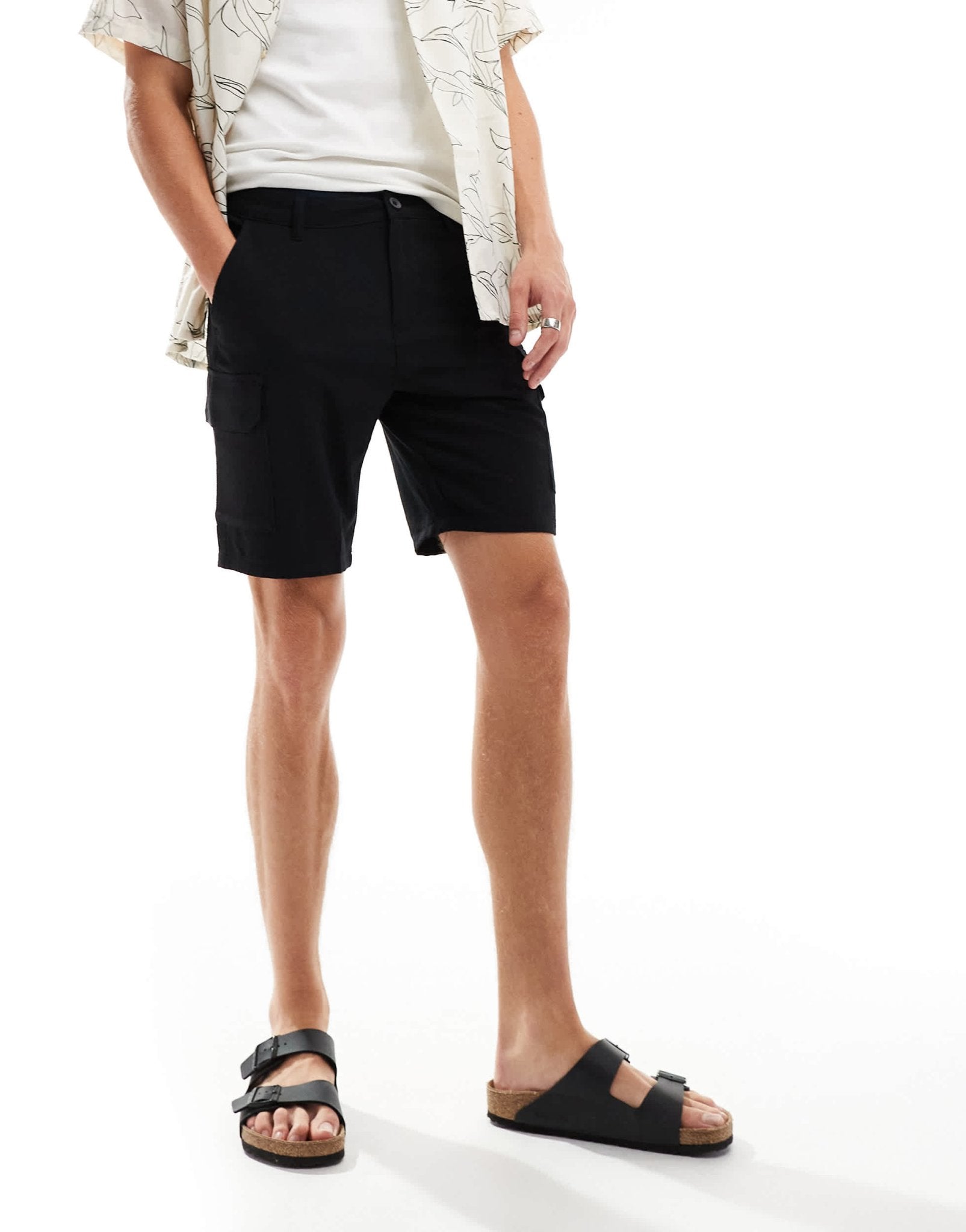 New Look seersucker shorts in black - ASOS Sample Sale EU Store