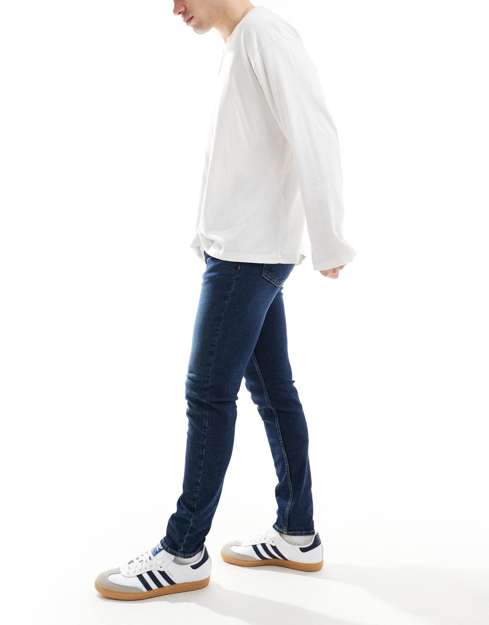 New Look skinny fit jeans in washed indigo blue - ASOS Sample Sale EU Store