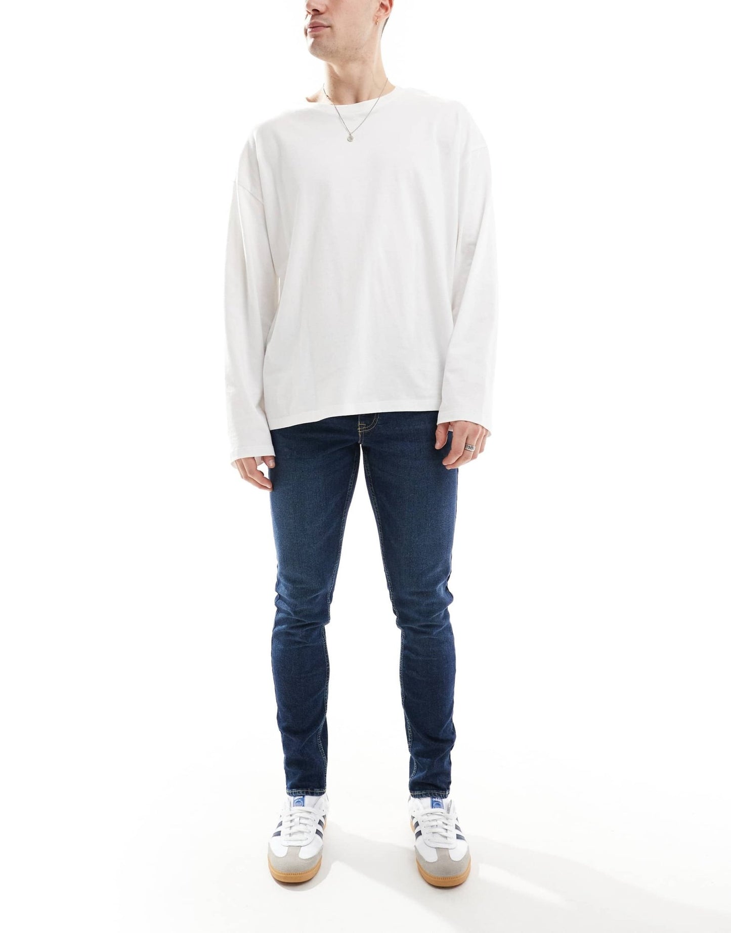 New Look skinny fit jeans in washed indigo blue - ASOS Sample Sale EU Store