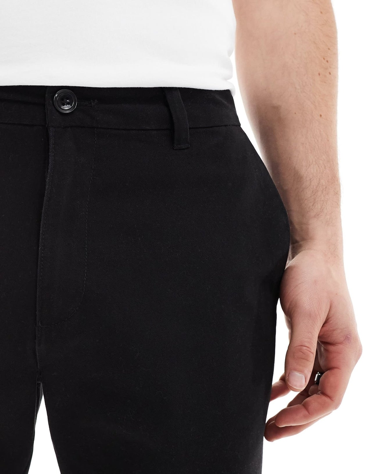 New Look slim chino shorts in black - ASOS Sample Sale EU Store