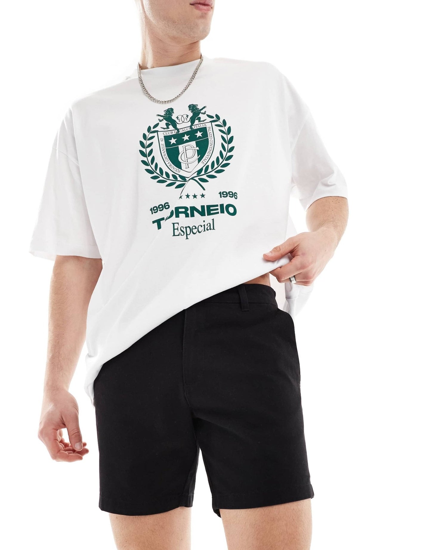 New Look slim chino shorts in black - ASOS Sample Sale EU Store