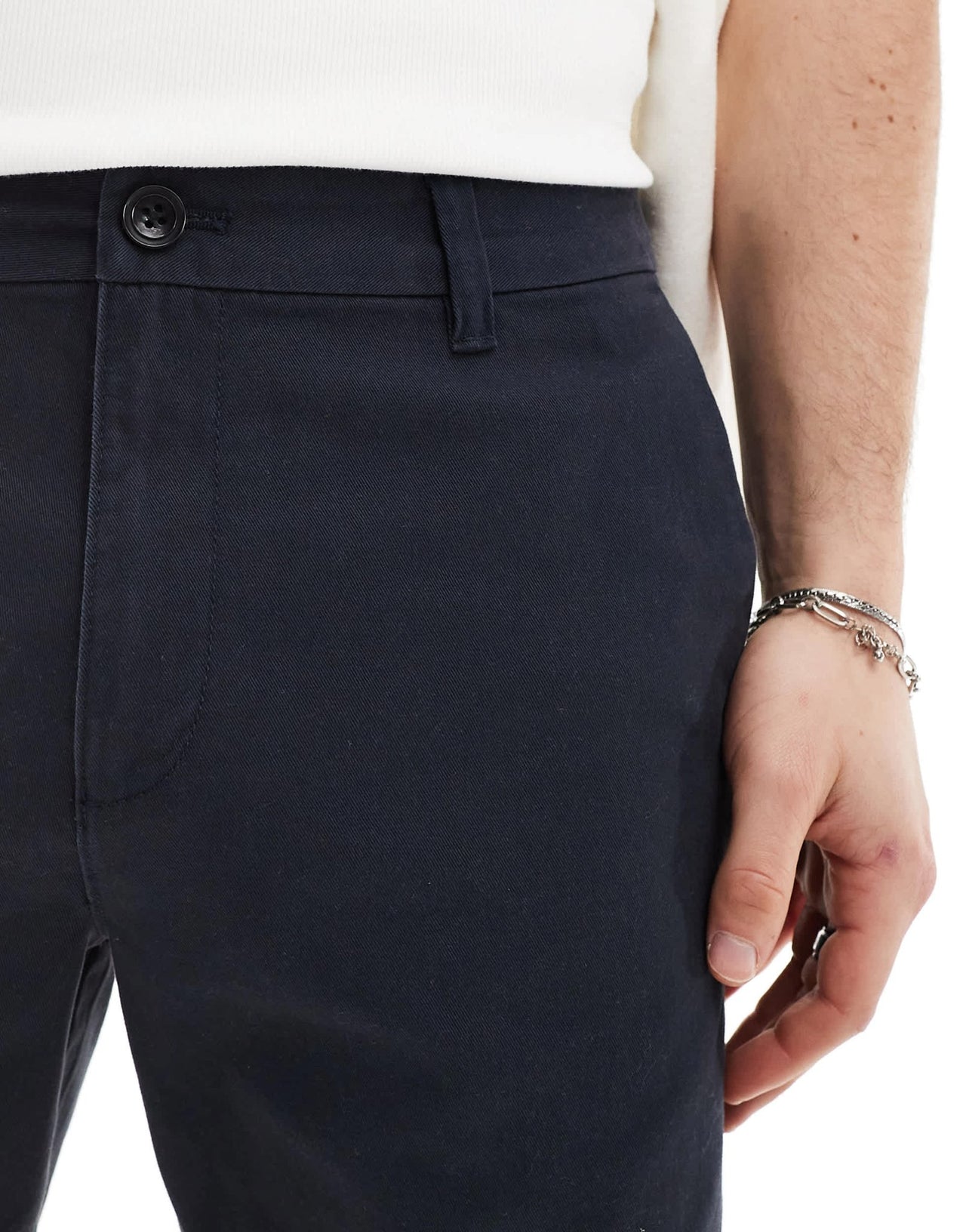New Look slim chino shorts in navy - ASOS Sample Sale EU Store