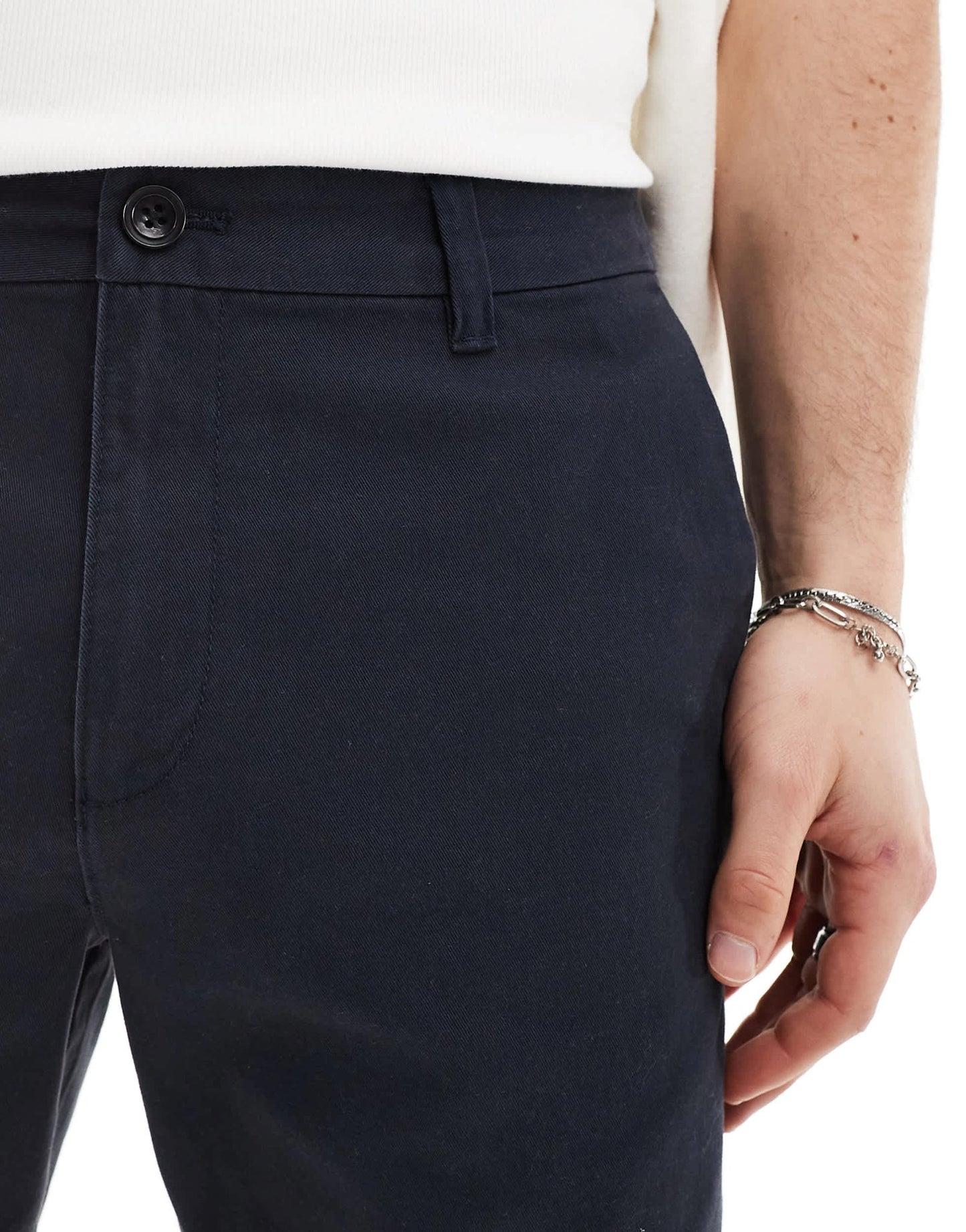New Look slim chino shorts in navy - ASOS Sample Sale EU Store
