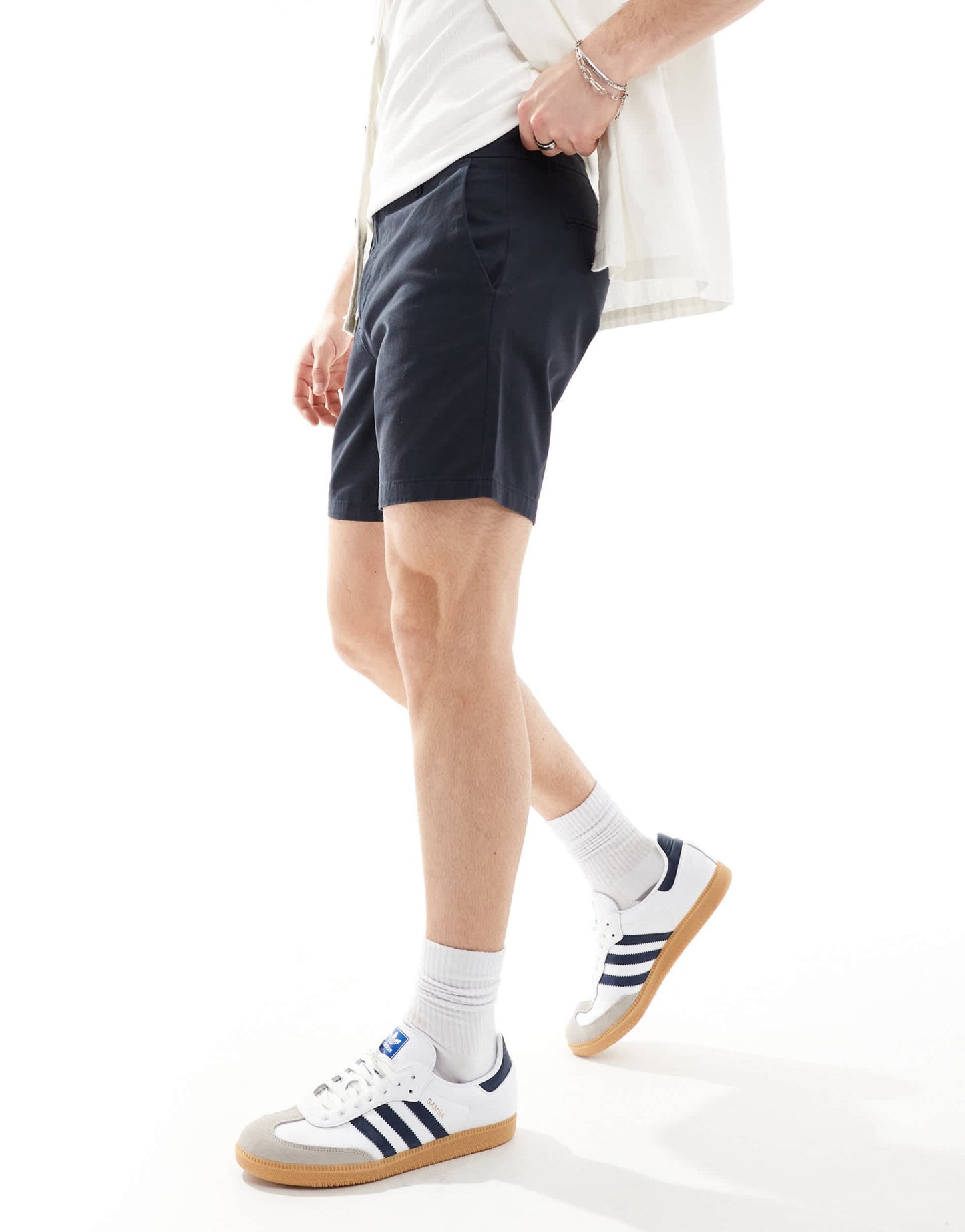 New Look slim chino shorts in navy - ASOS Sample Sale EU Store