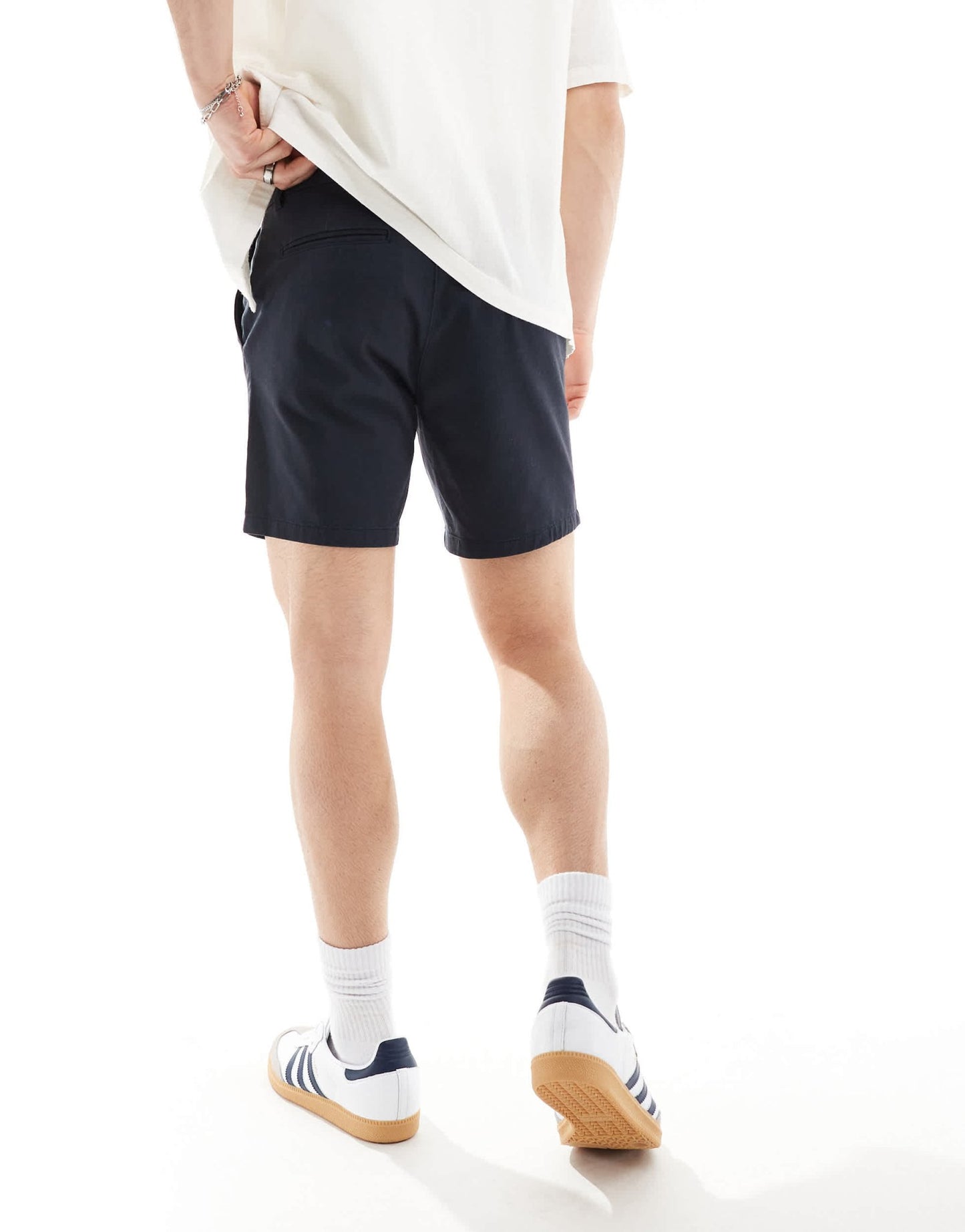 New Look slim chino shorts in navy - ASOS Sample Sale EU Store