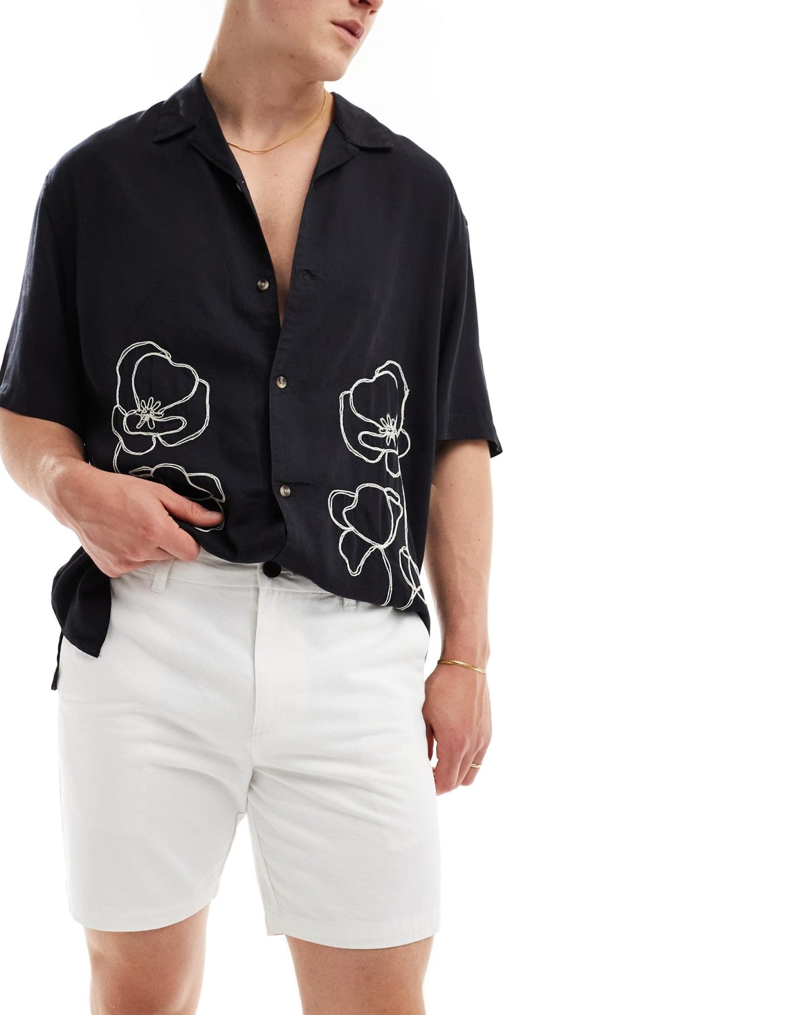 New Look slim chino shorts in white - ASOS Sample Sale EU Store