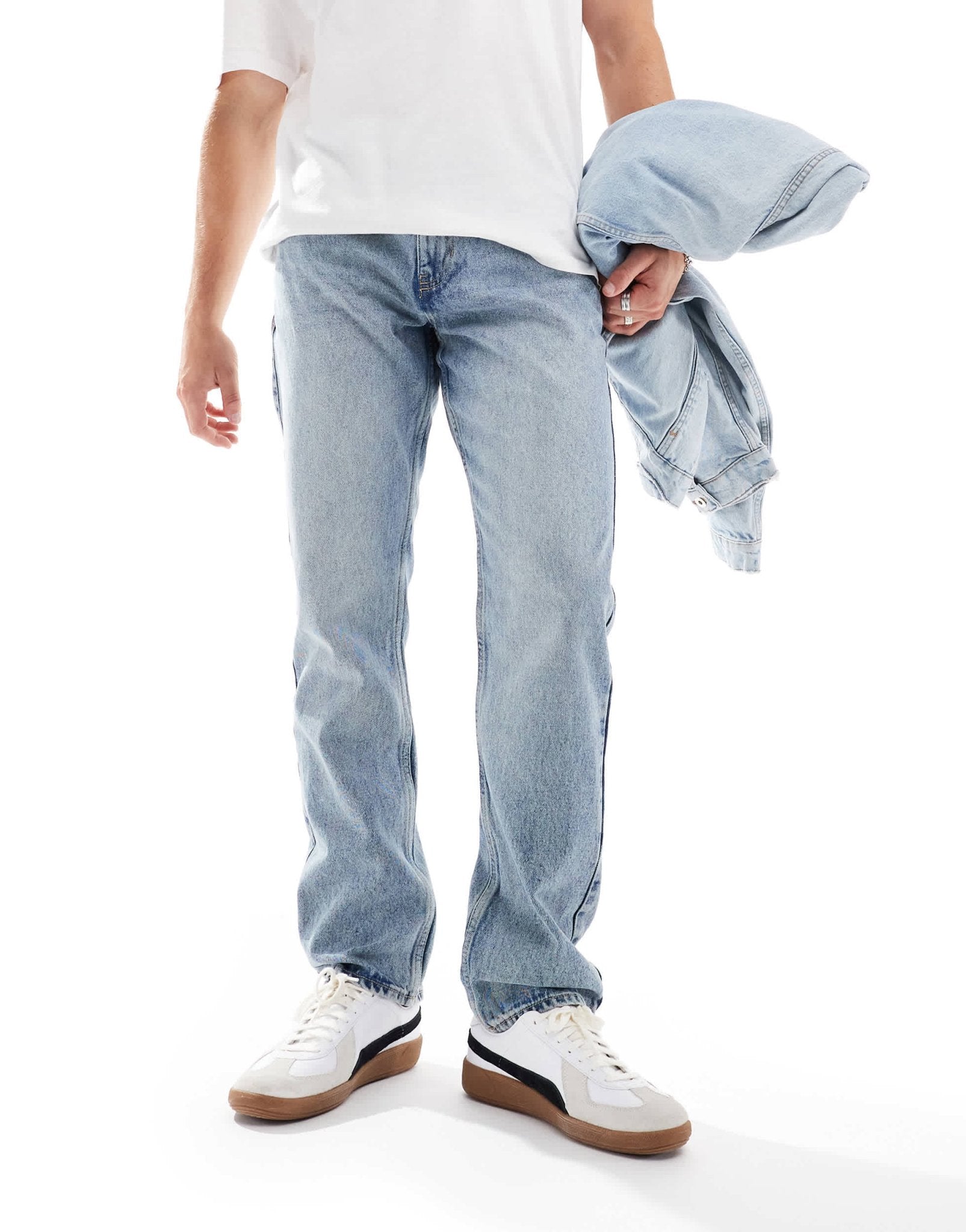 New Look straight fit jeans in light blue - ASOS Sample Sale EU Store