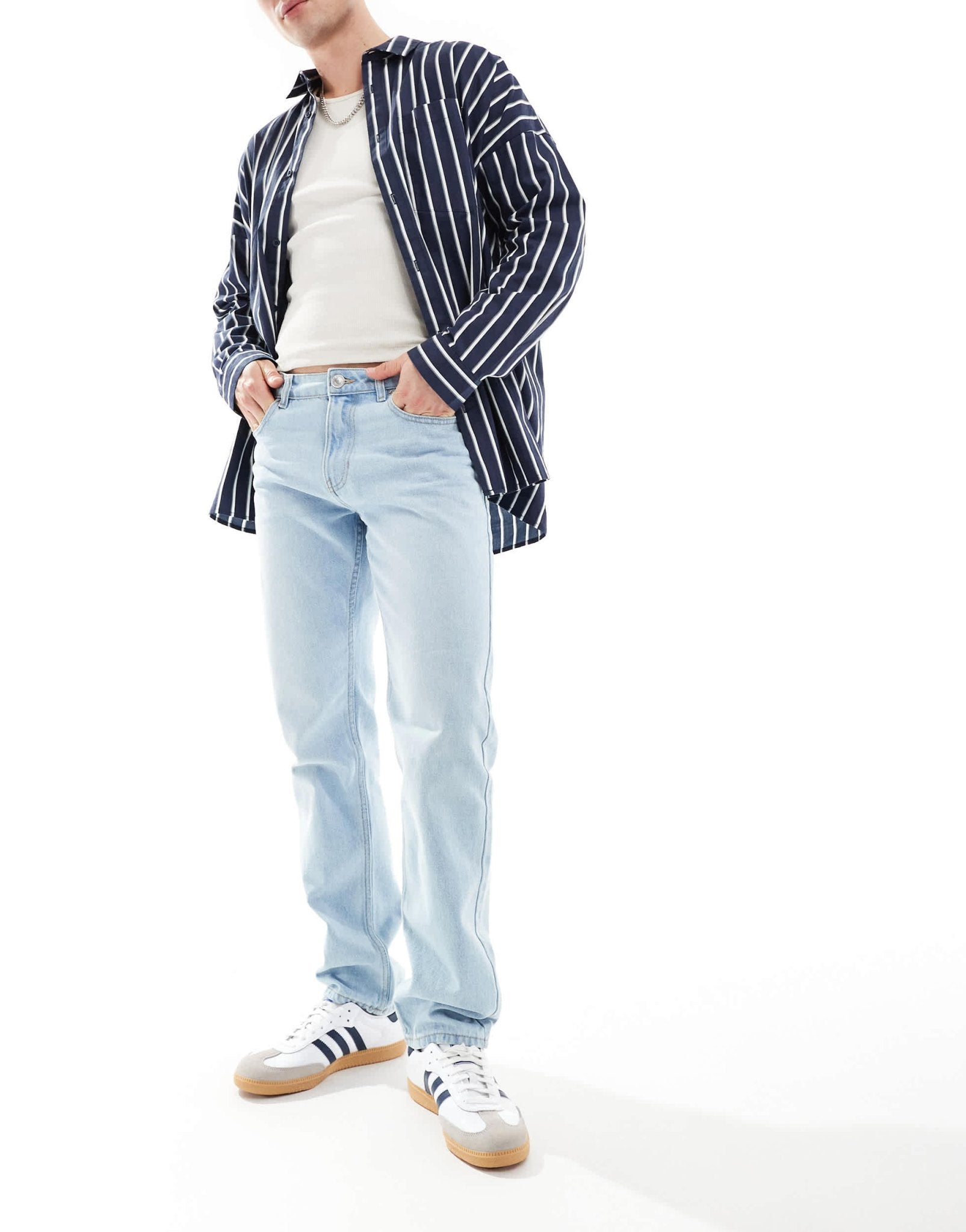 New Look straight leg jeans in light blue - ASOS Sample Sale EU Store