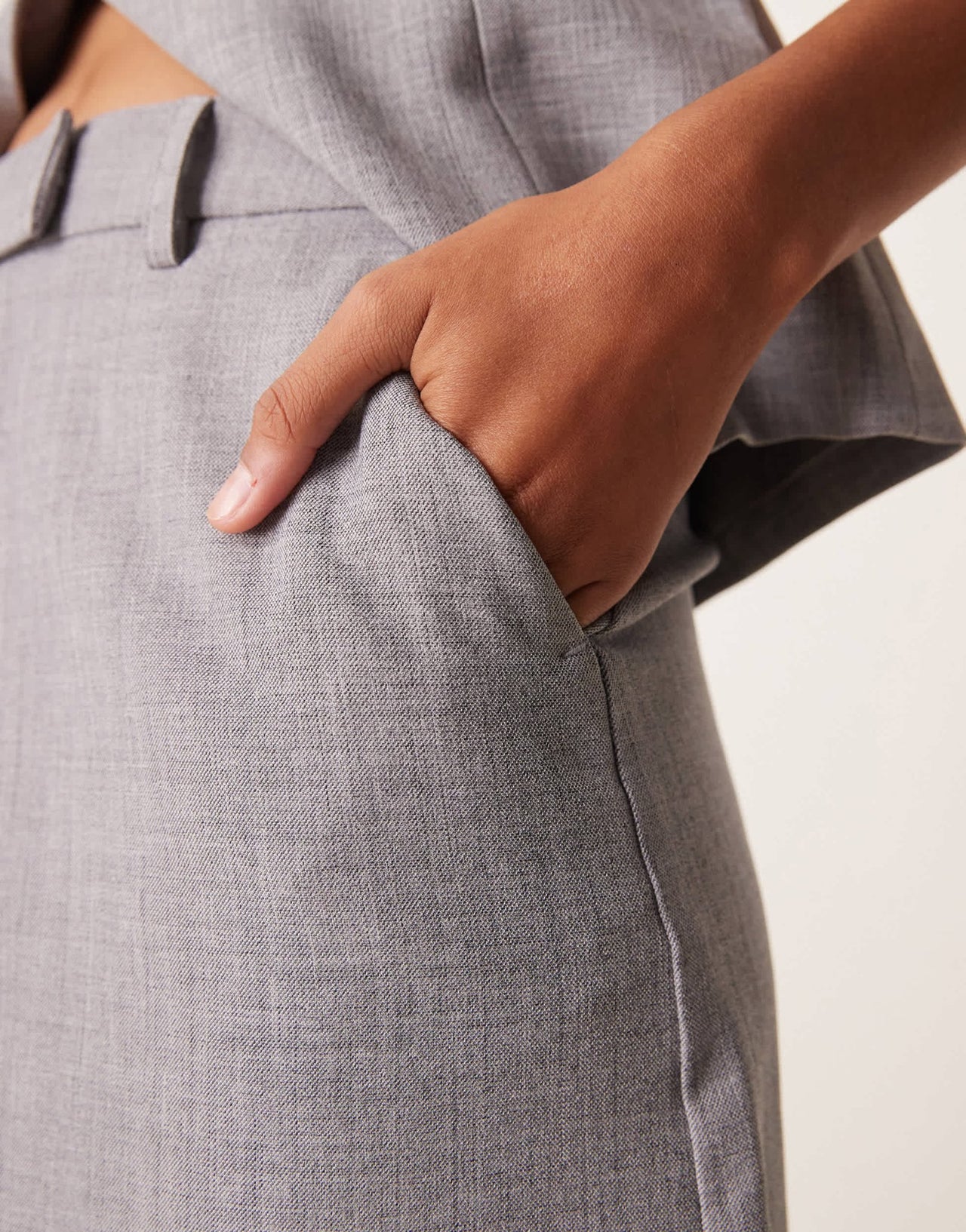 New Look tailored mini skirt co - ord in grey - ASOS Sample Sale EU Store