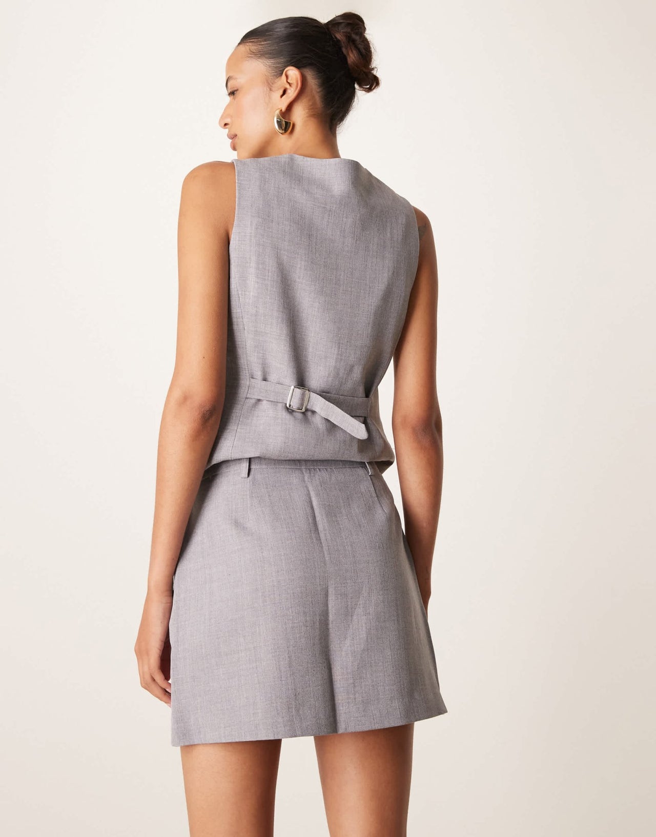 New Look tailored mini skirt co - ord in grey - ASOS Sample Sale EU Store