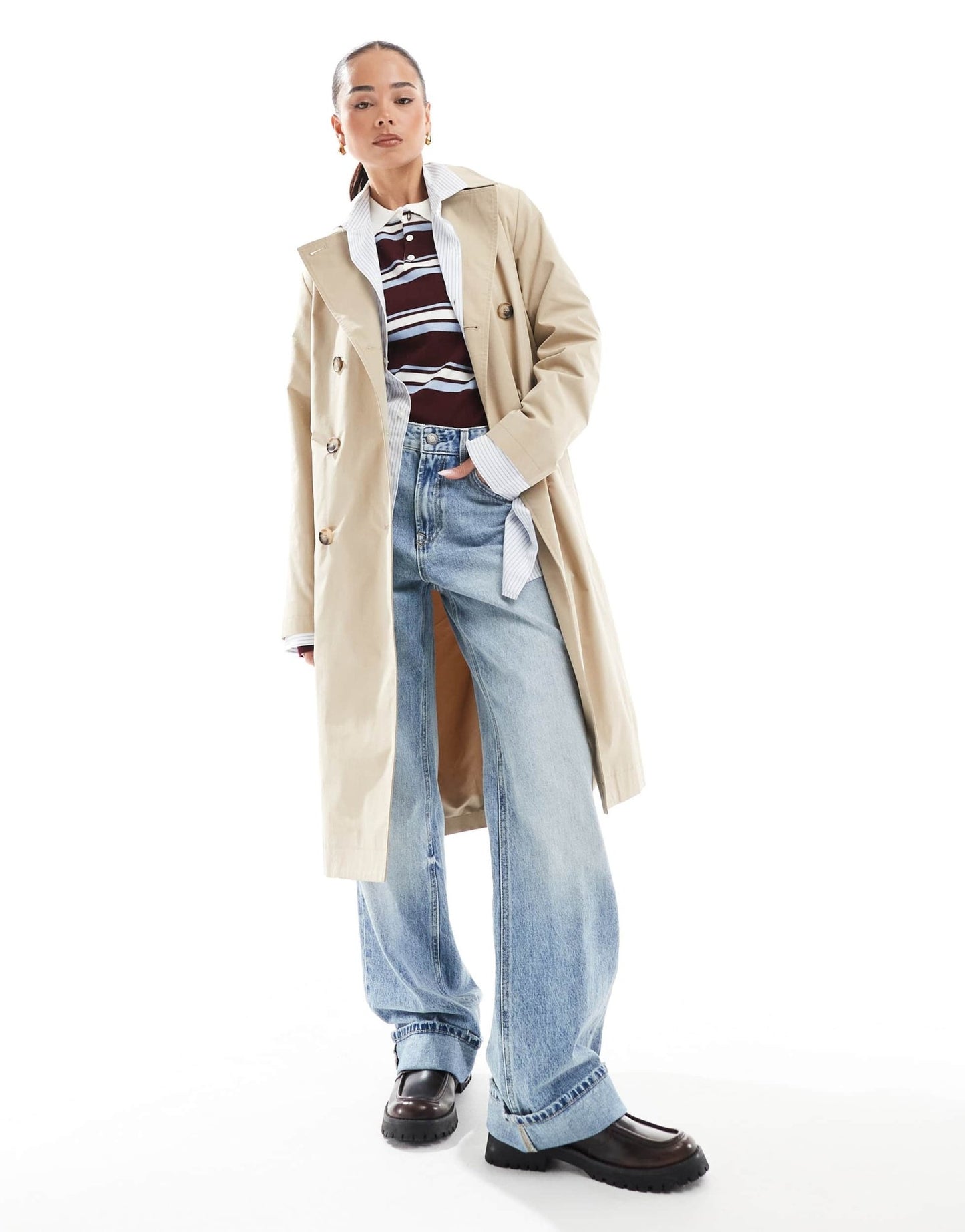 New Look trench coat in stone - ASOS Sample Sale EU Store