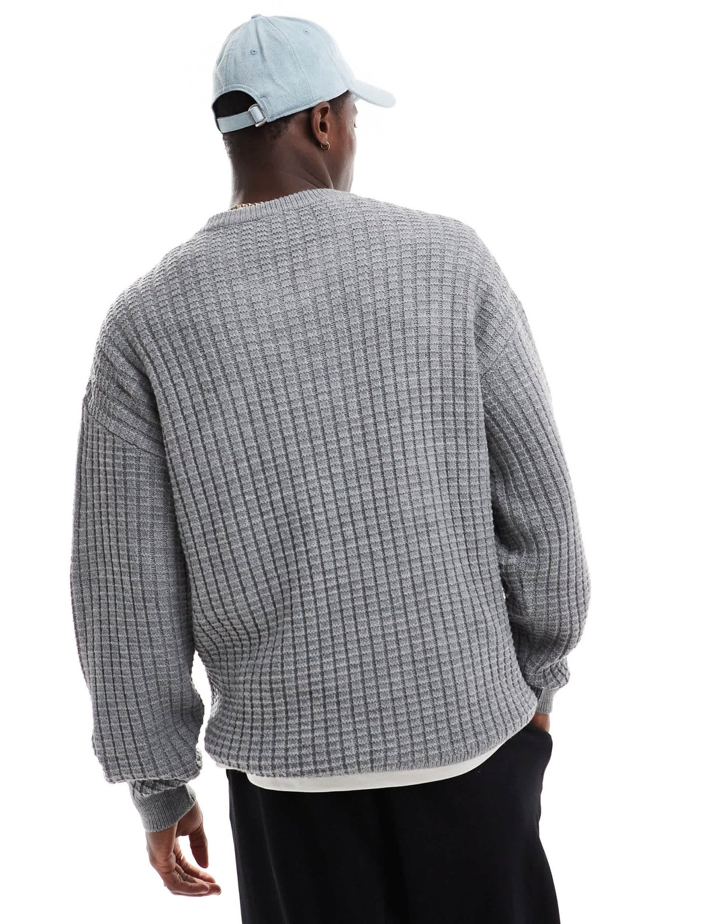 New Look v - neck jumper in dark grey - ASOS Sample Sale EU Store