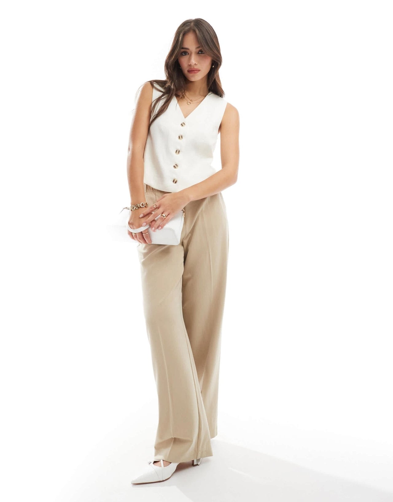 New Look waistcoat in cream - ASOS Sample Sale EU Store