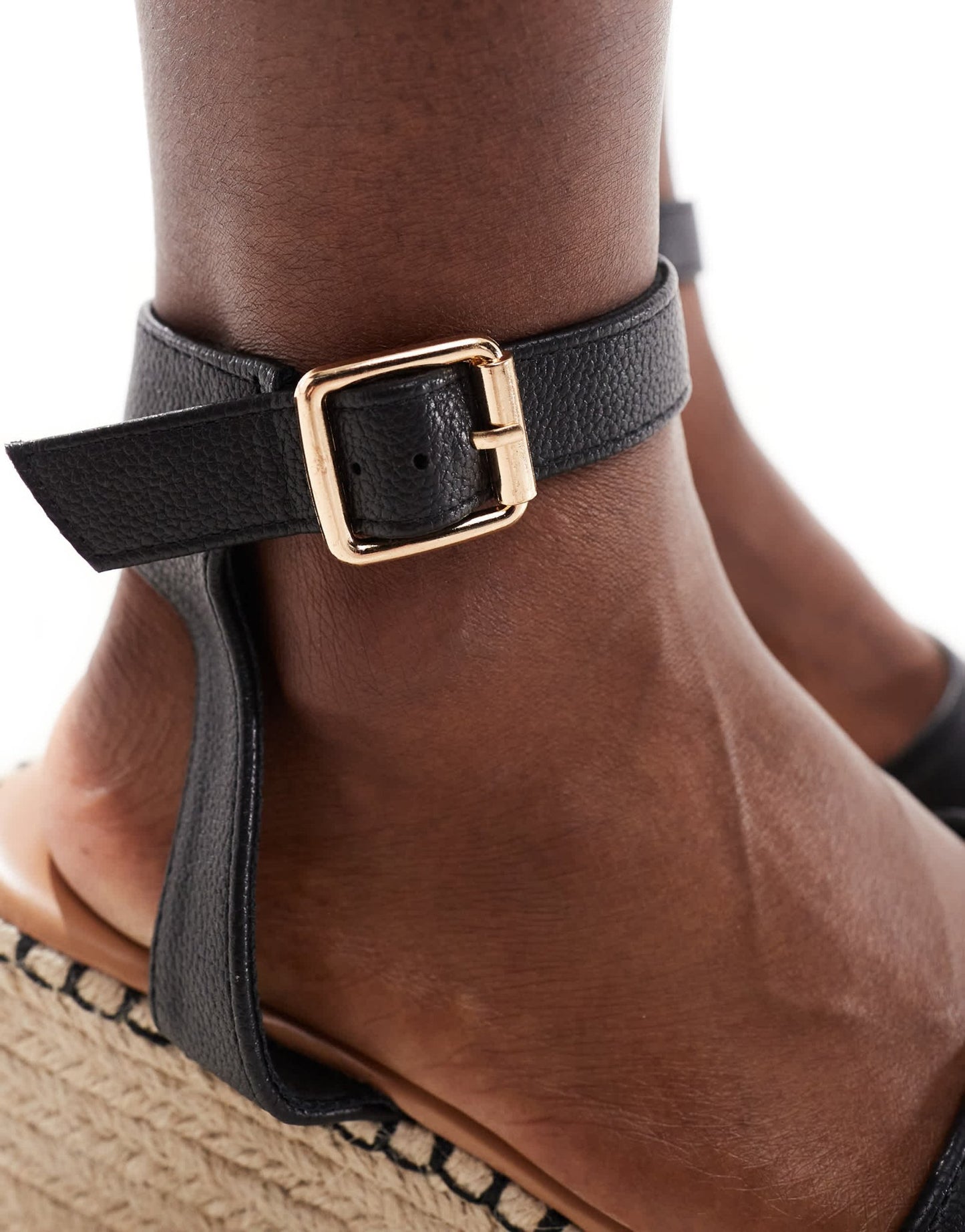 New Look Wide Fit flatform sandal in black - ASOS Sample Sale EU Store
