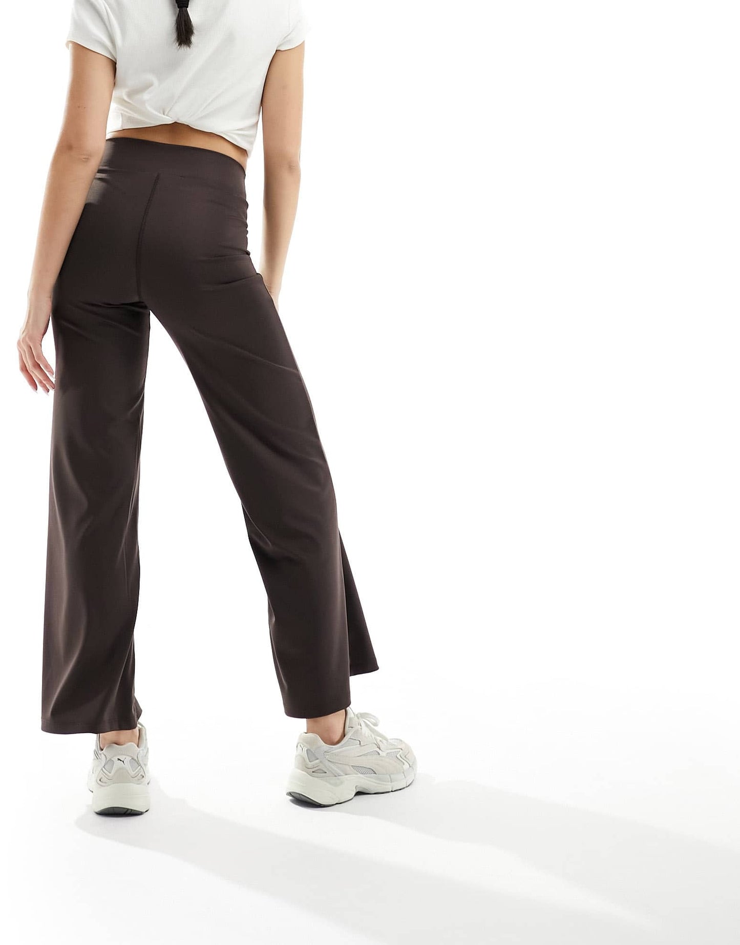 New Look Wide leg leggings in brown - ASOS Sample Sale EU Store