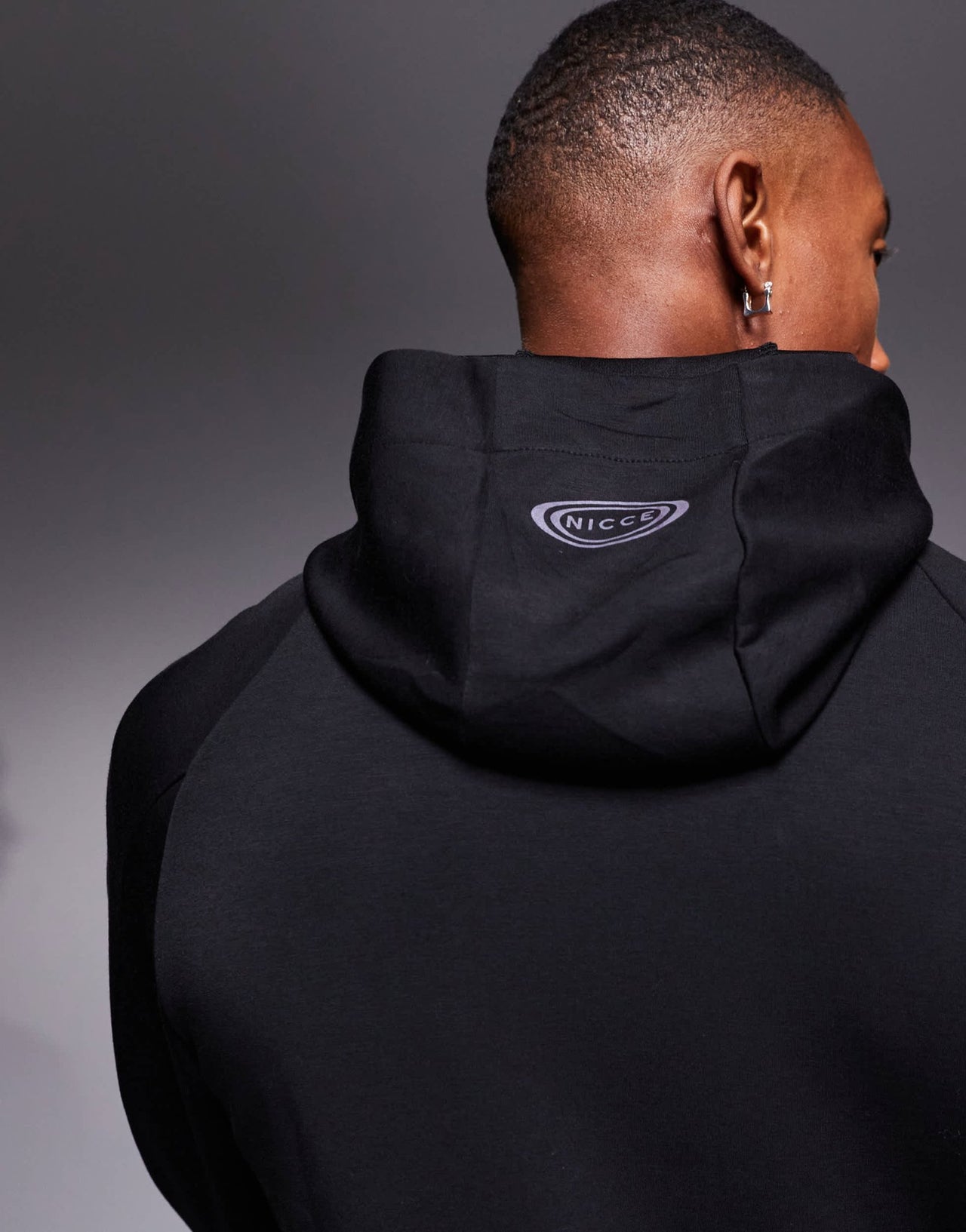 Nicce co - ord logo zip up jacket in black - ASOS Sample Sale EU Store