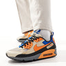 Nike Air Max 90 Drift trainers in orange and blue