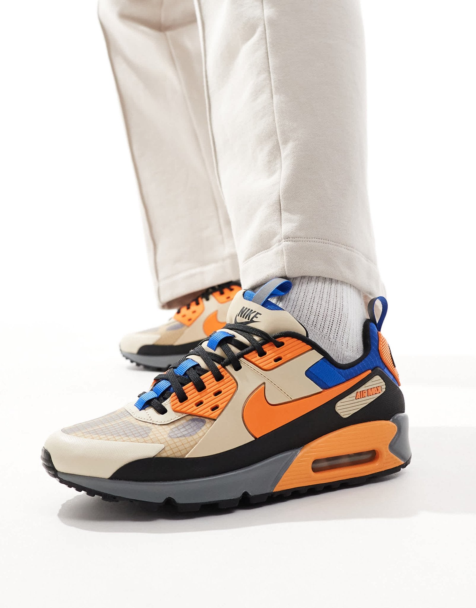 Nike Air Max 90 Drift trainers in orange and blue - ASOS Sample Sale EU Store