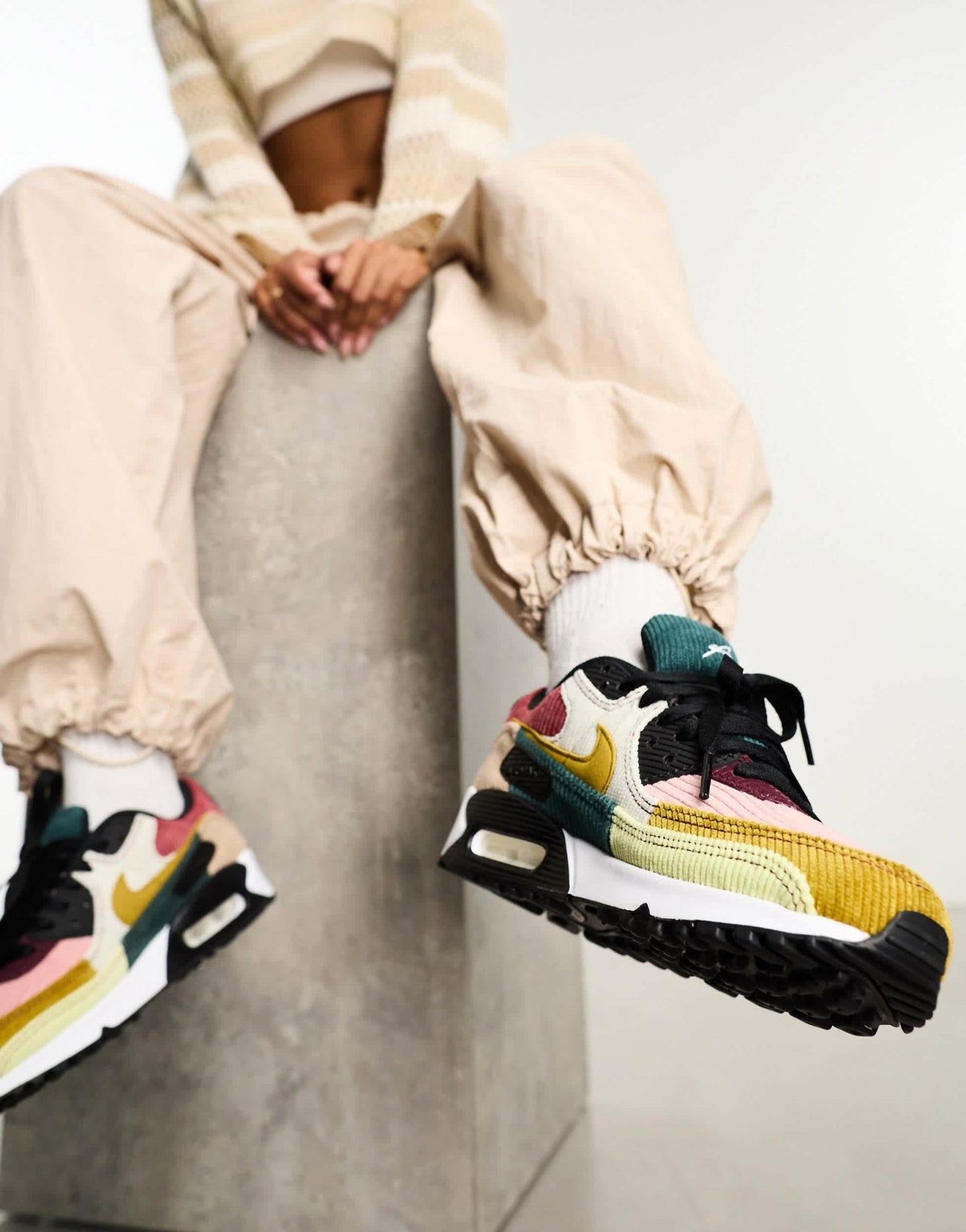 Nike Air Max 90 trainers in cord mix - ASOS Sample Sale EU Store