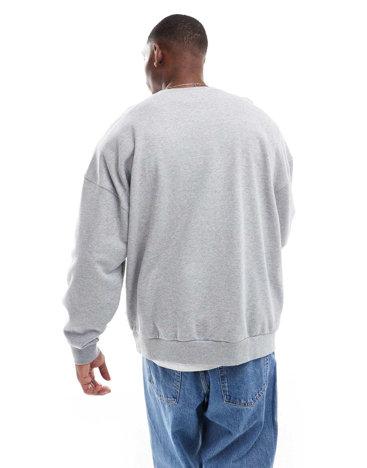 Nike Club french terry oversized sweatshirt in grey - ASOS Sample Sale EU Store