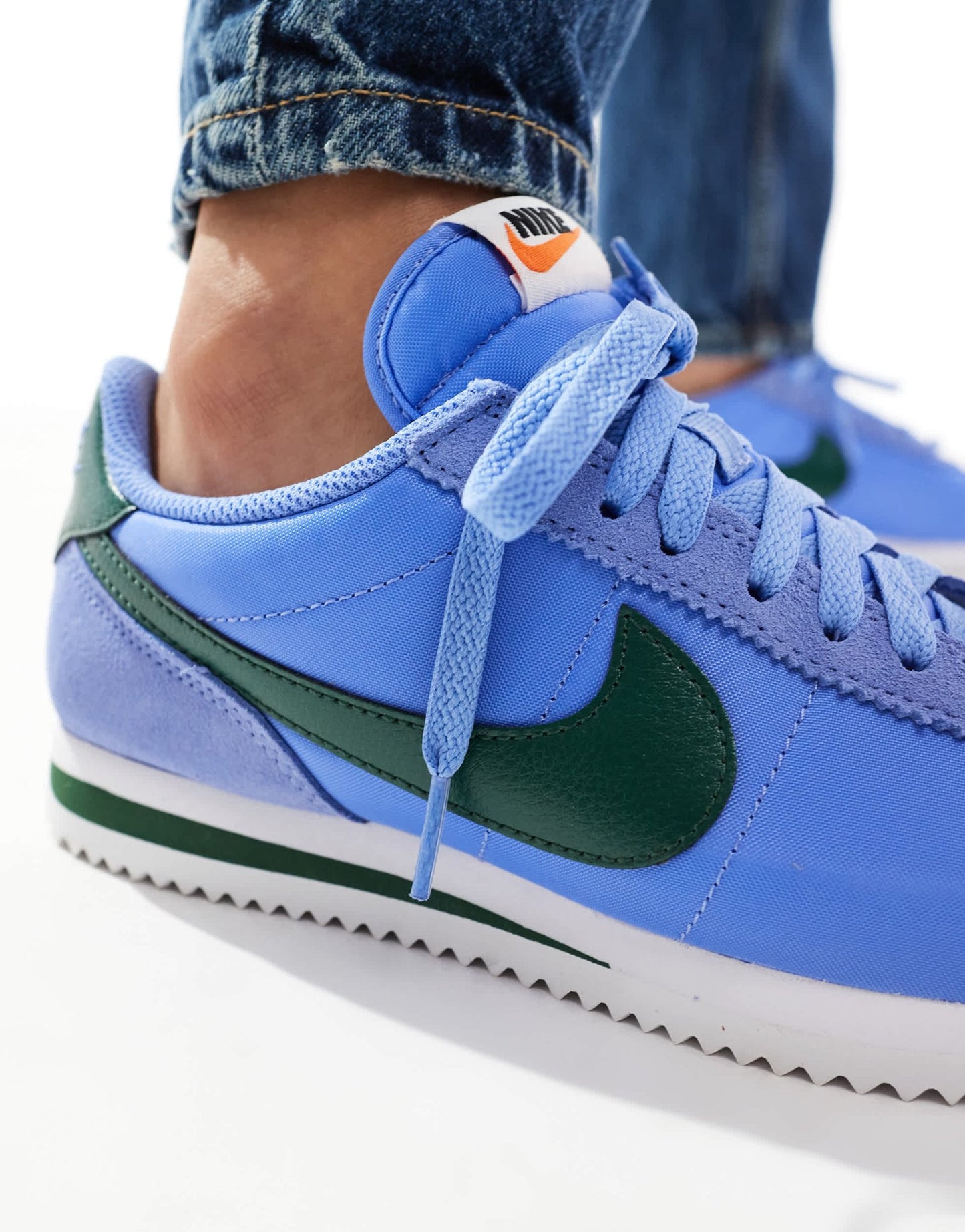 Nike Cortez trainers in blue and green - ASOS Sample Sale EU Store