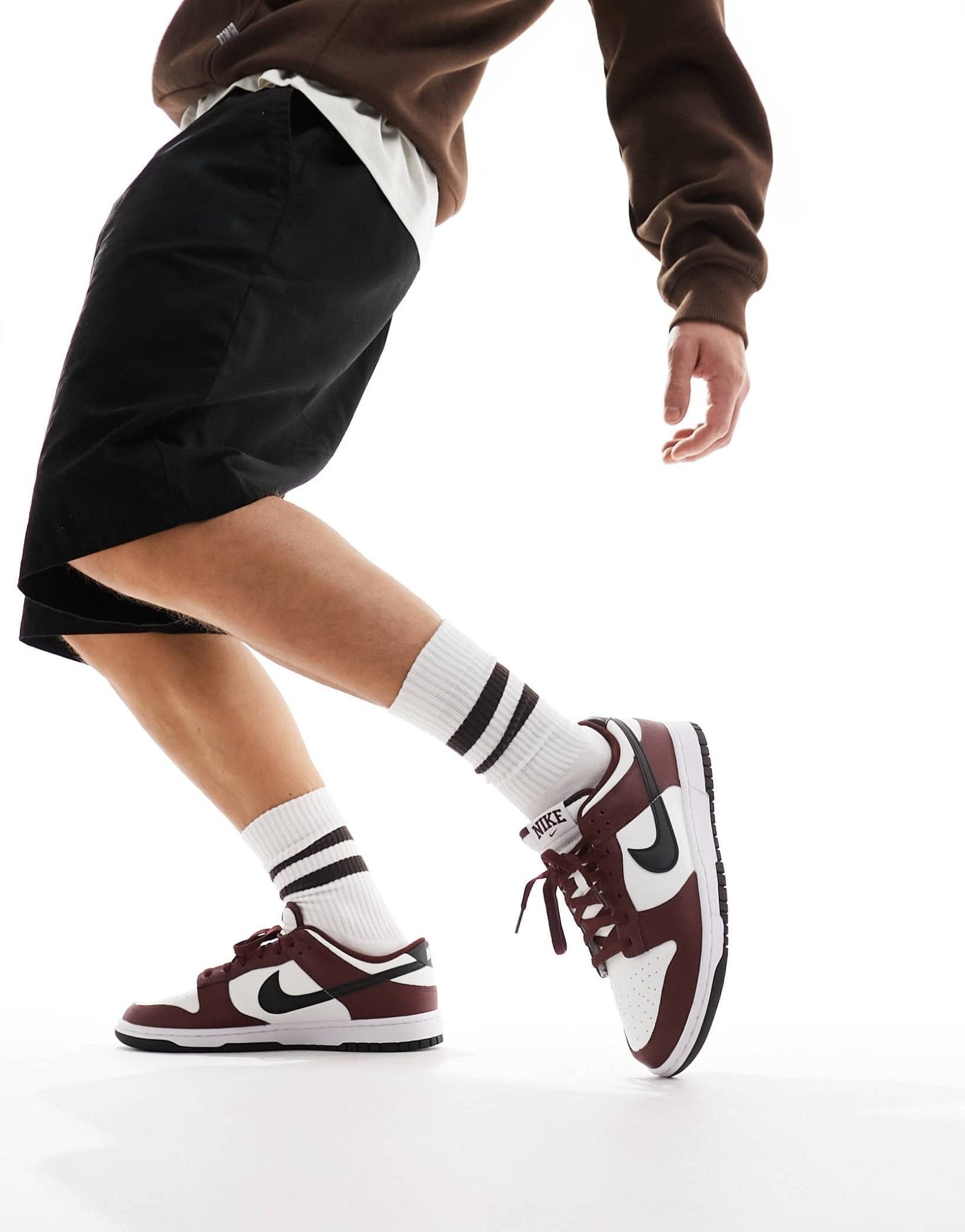 Nike Dunk Low CP2 men's trainers in dark red and white - ASOS Sample Sale EU Store