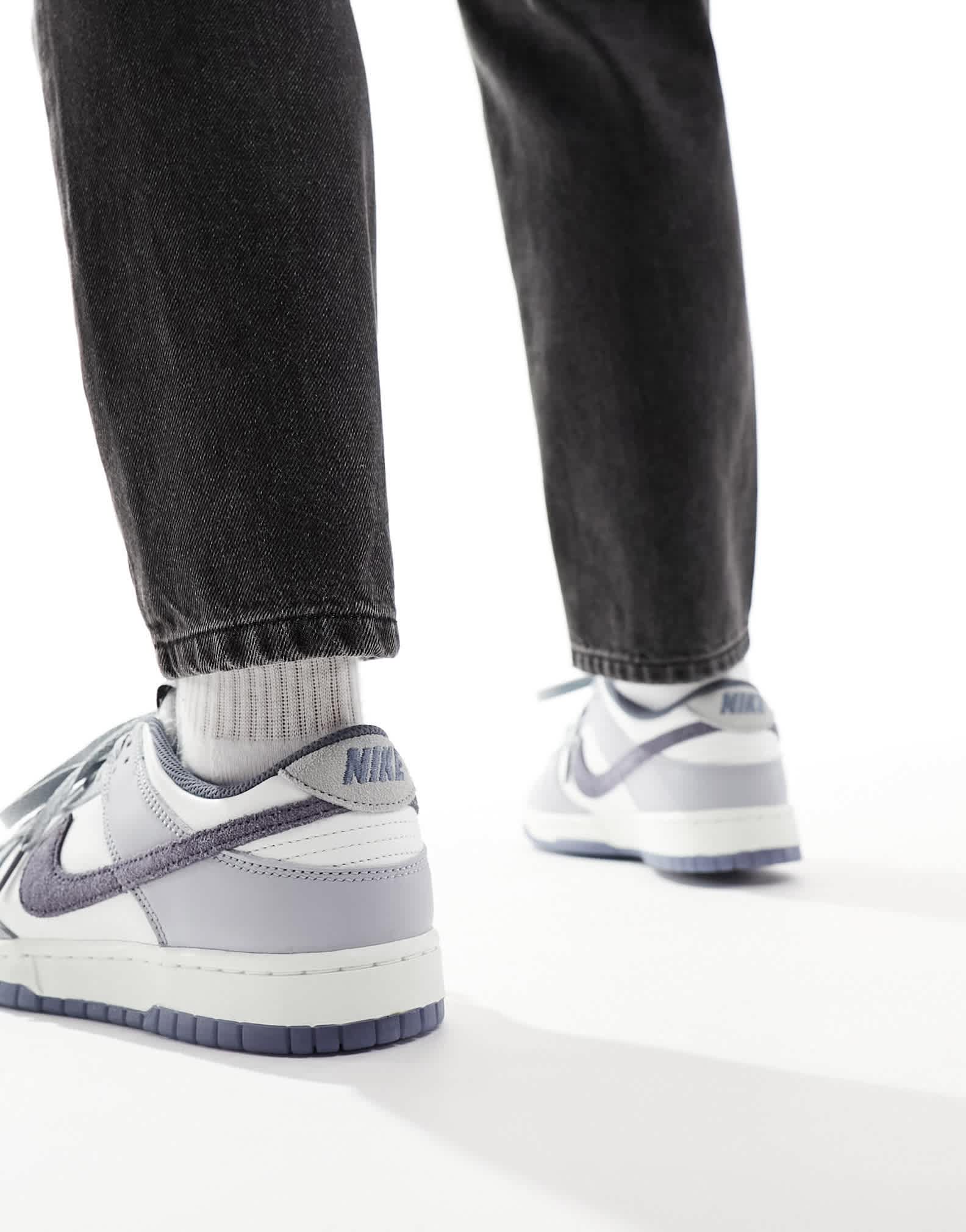 Nike Dunk Low Retro trainers in white and grey - ASOS Sample Sale EU Store