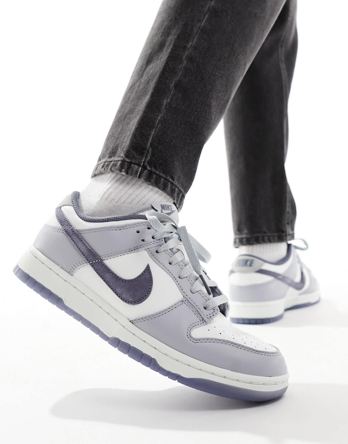 Nike Dunk Low Retro trainers in white and grey - ASOS Sample Sale EU Store