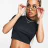Camiseta corta Nike Essential en negro
