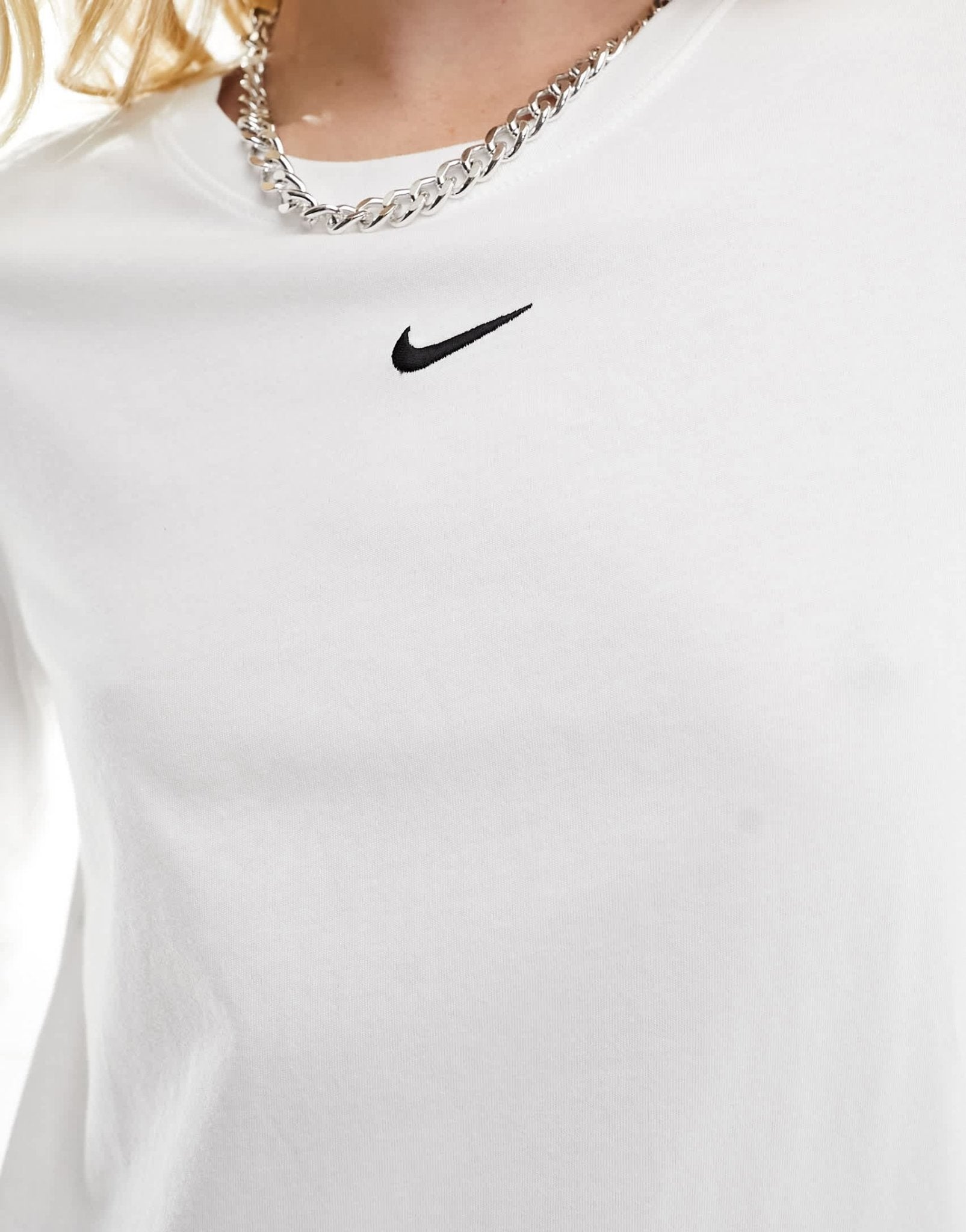 Nike Essentials long sleeve top in white - ASOS Sample Sale EU Store