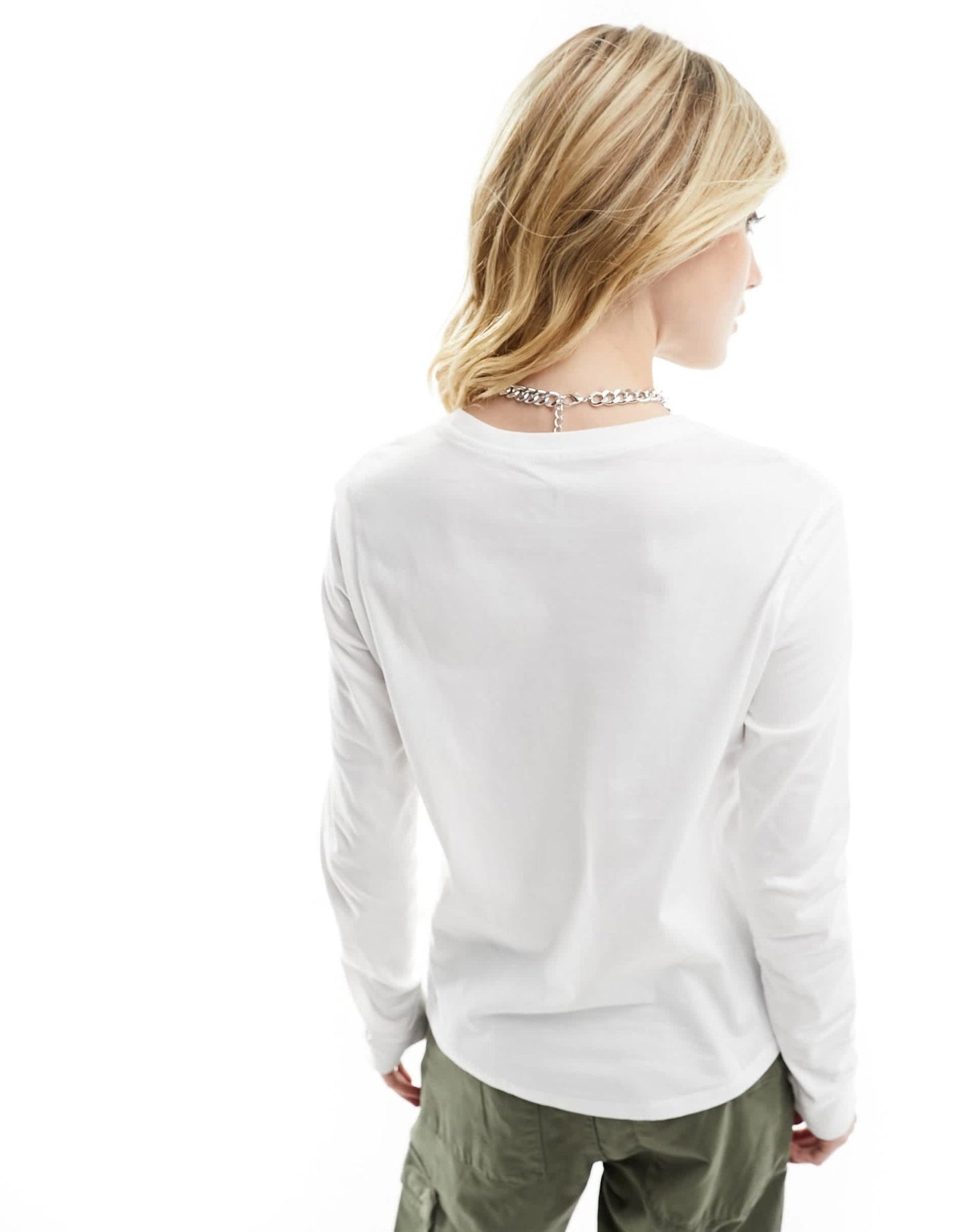 Nike Essentials long sleeve top in white - ASOS Sample Sale EU Store