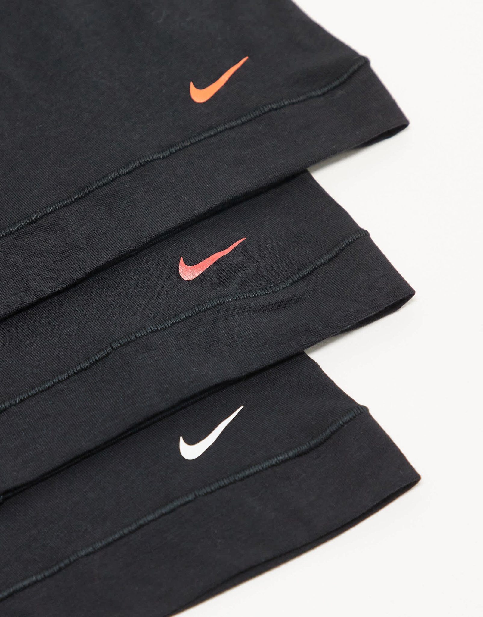 Nike Everyday Cotton Stretch 3 pack boxer brief with coloured waistbands in black/red/orange - ASOS Sample Sale EU Store