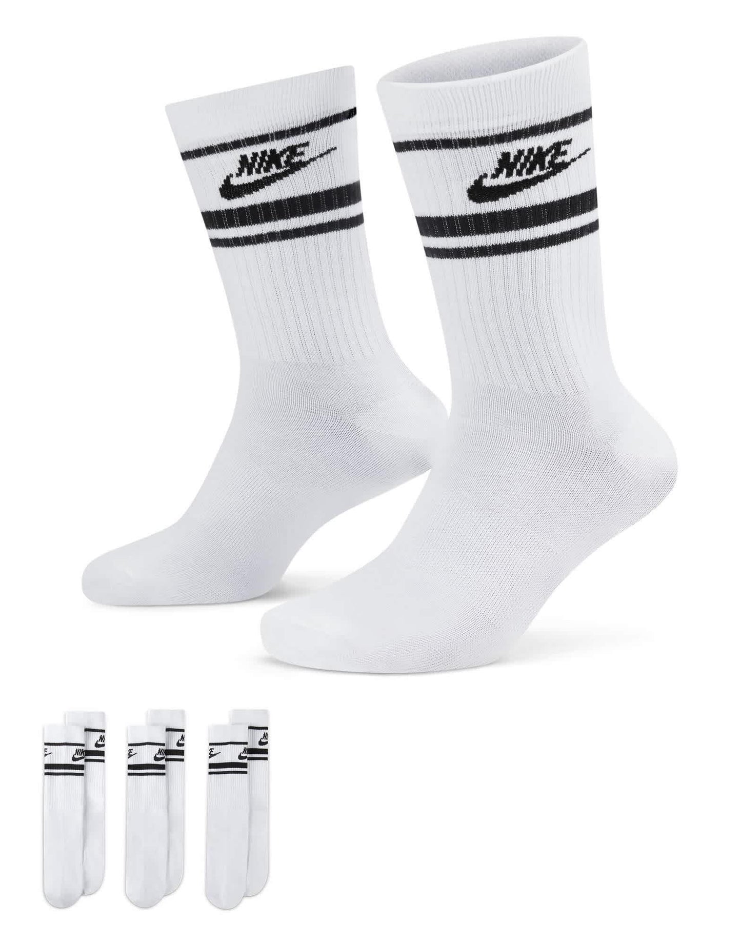 Nike Everyday Essential 3 pack ankle socks in white and black - ASOS Sample Sale EU Store