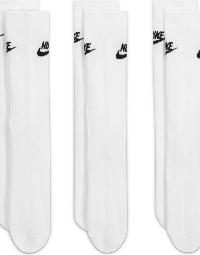 Nike Everyday Essential 3 pack crew socks in white - ASOS Sample Sale EU Store