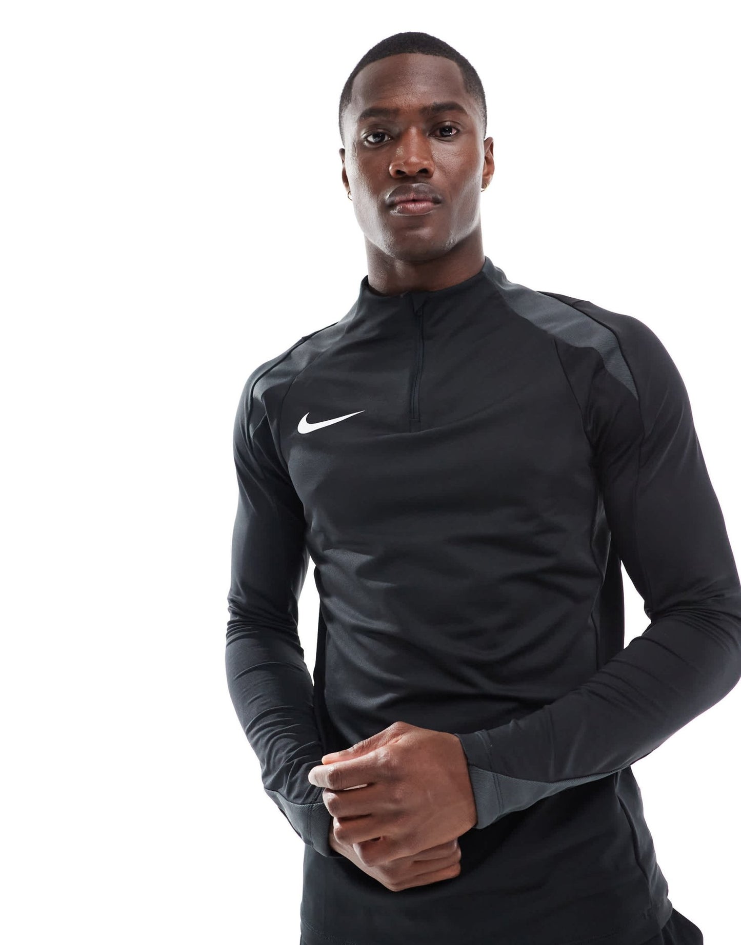 Nike Football Strike 1/4 zip sweatshirt in black - ASOS Sample Sale EU Store